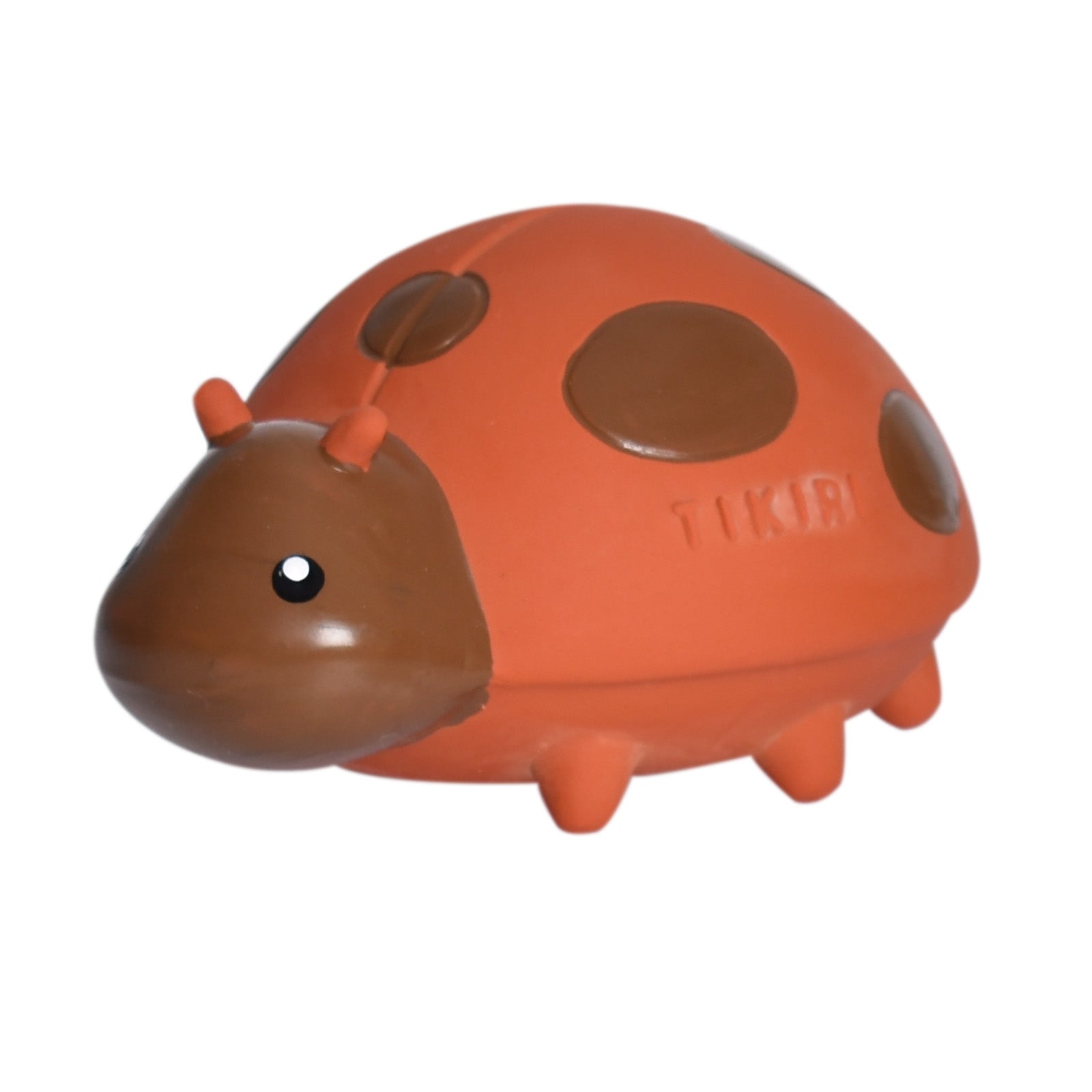 Tikiri Toys - Ladybug Natural Organic Rubber Teether, Rattle & Bath Toy