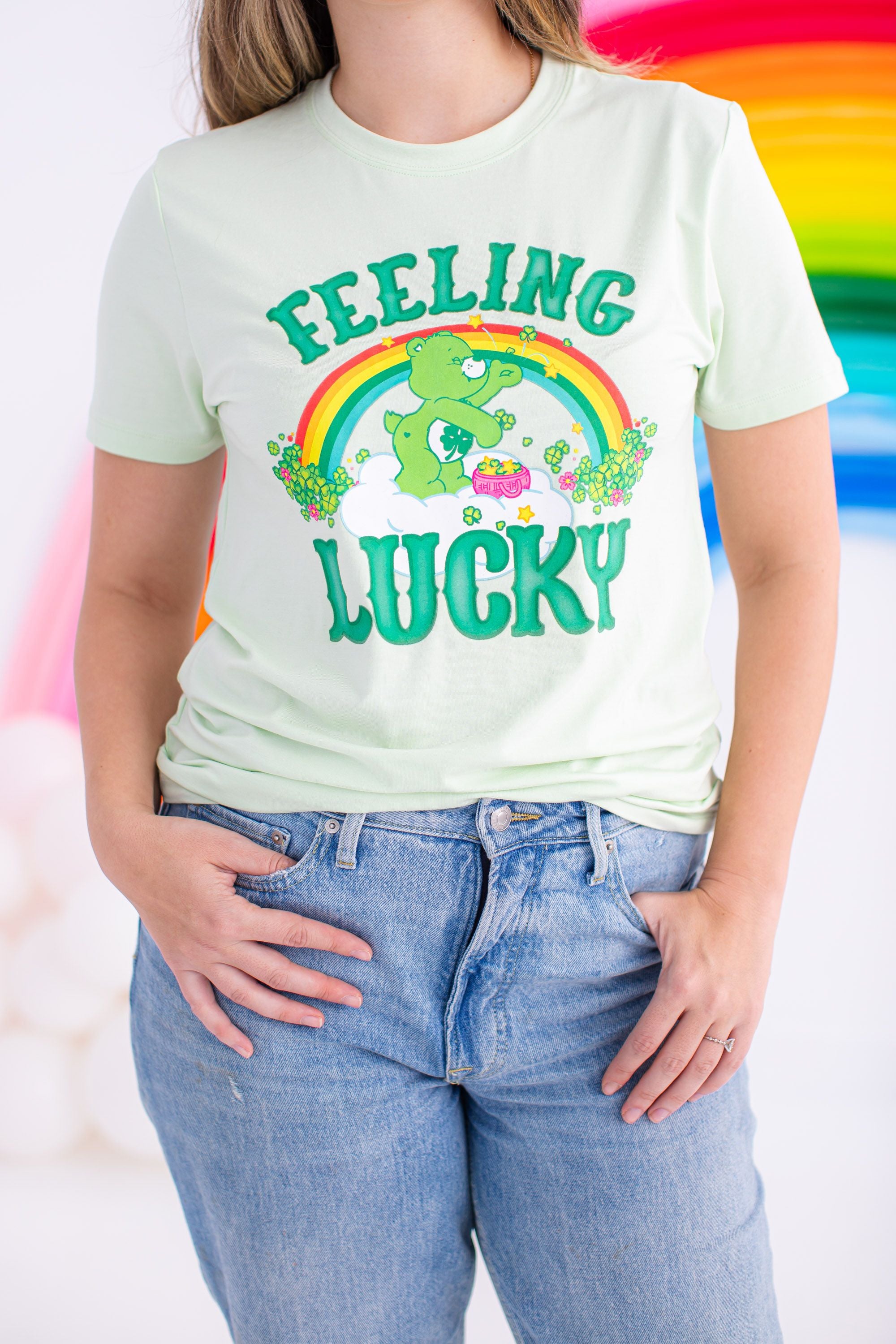 Birdie Bean Adult Graphic T-Shirt - Care Bears™ Feeling Lucky (Final Sale)
