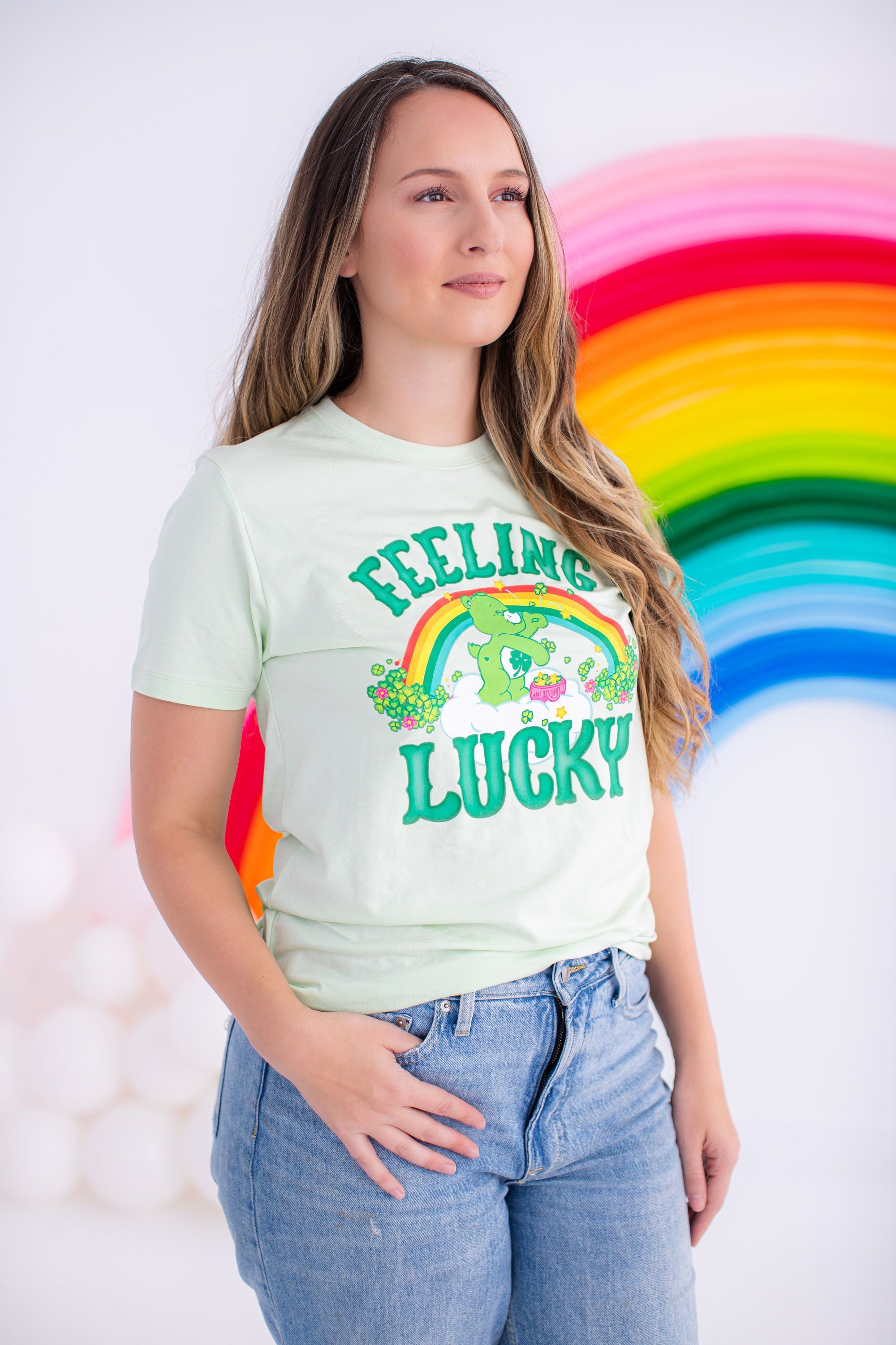 Birdie Bean Adult Graphic T-Shirt - Care Bears™ Feeling Lucky (Final Sale)