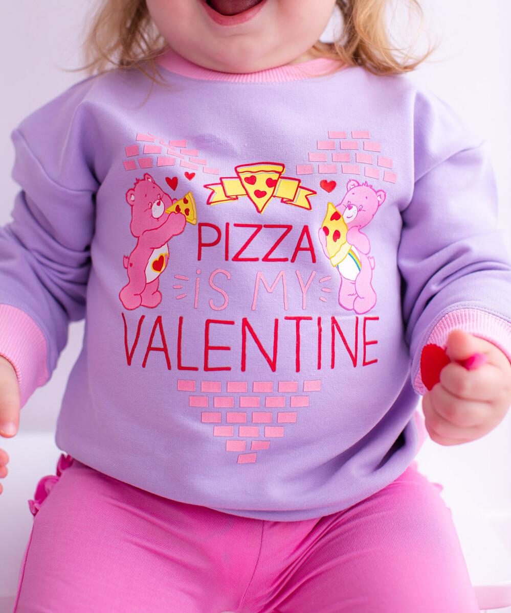 Birdie Bean Crewneck Sweatshirt - Care Bears™ Pizza Valentine (Final Sale)