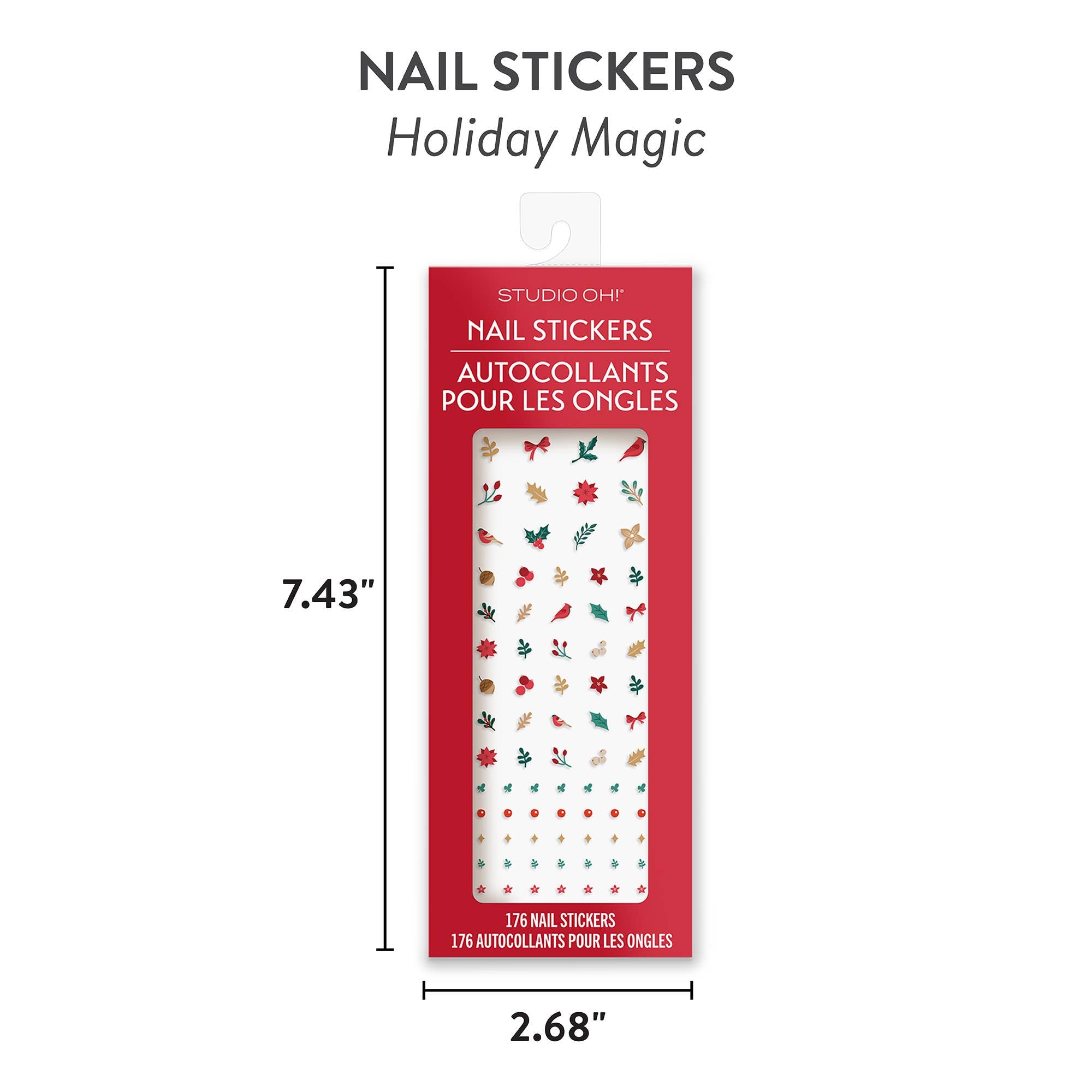 Studio Oh! - Holiday Magic Nail Stickers - Christmas