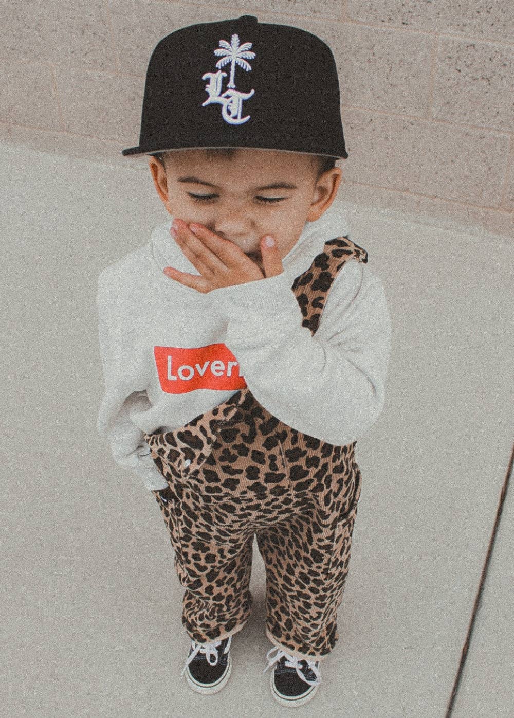 Little Trouble - Leopard Print Overalls