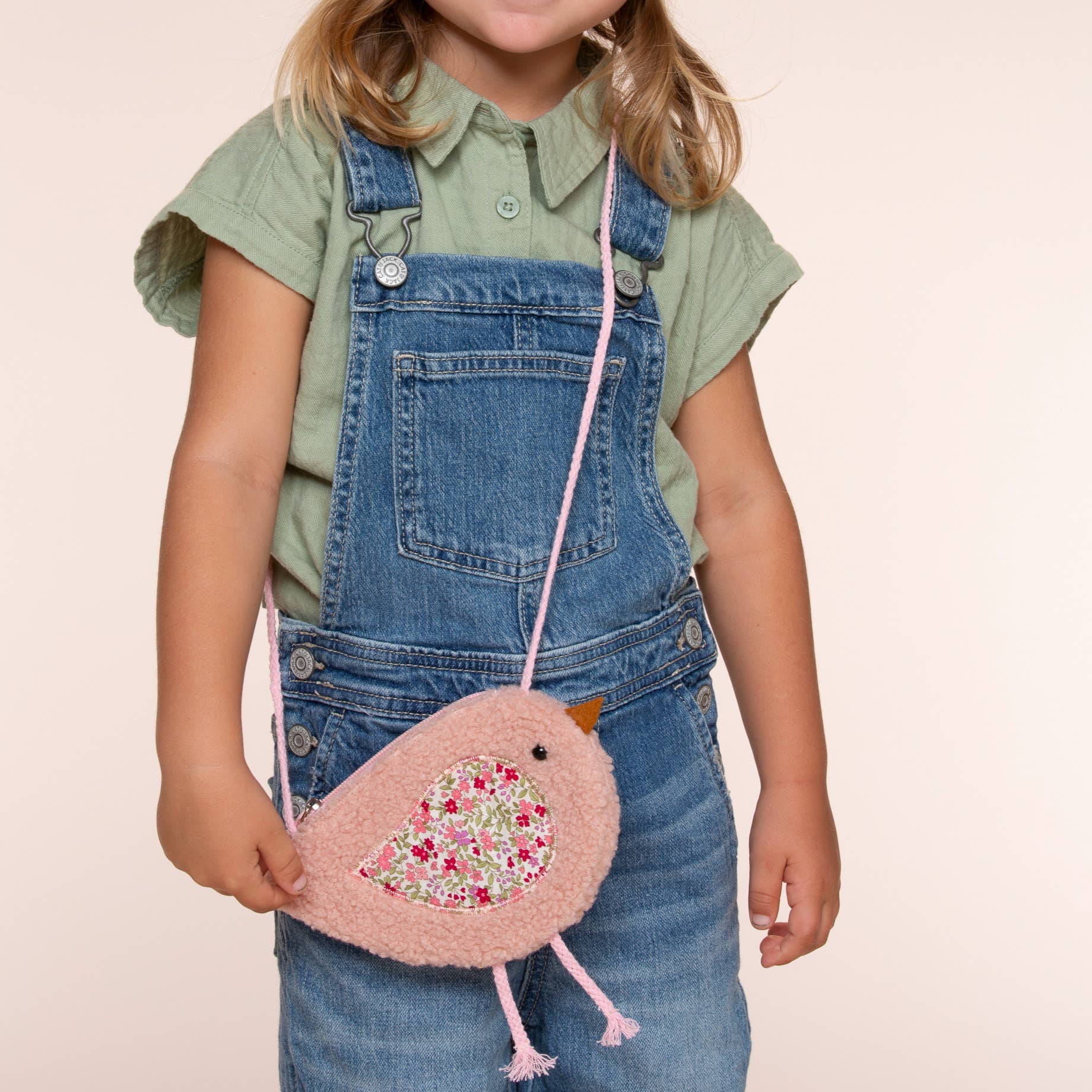 Bird Chick Plush Crossbody Purse - Pink