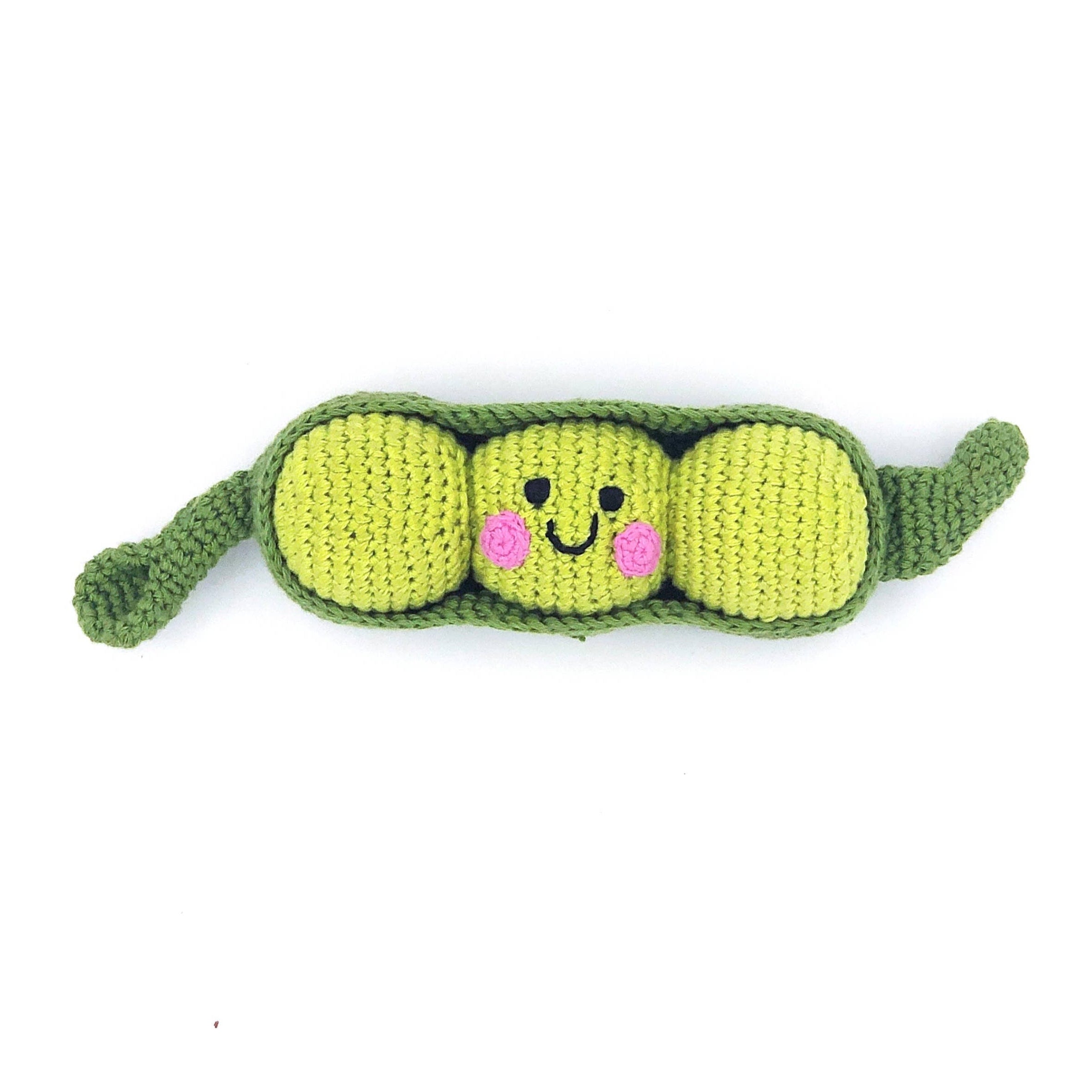 Pebble - Pretend Play Food Rattle - Green Peapod