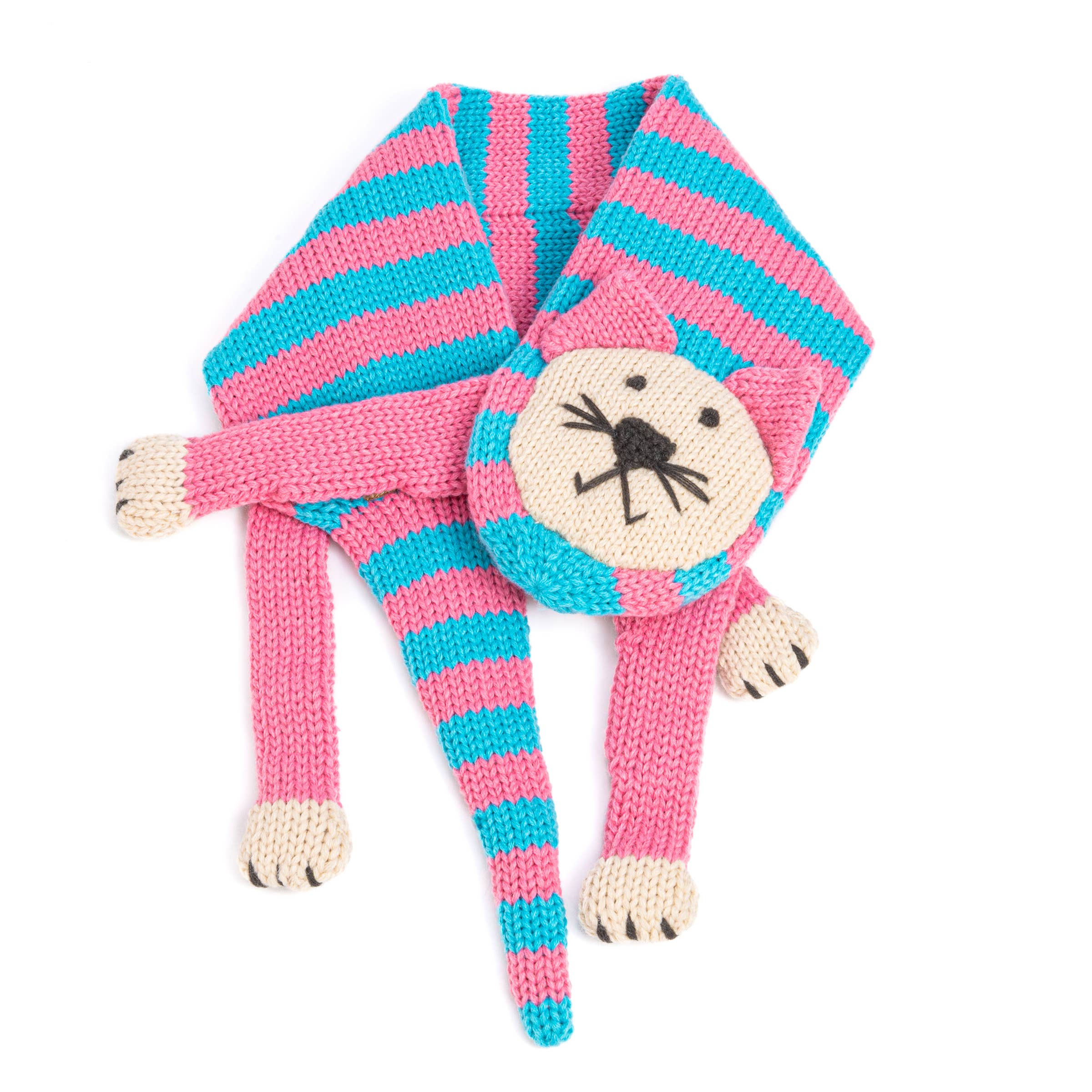 Knitted Kitty Cat Scarf