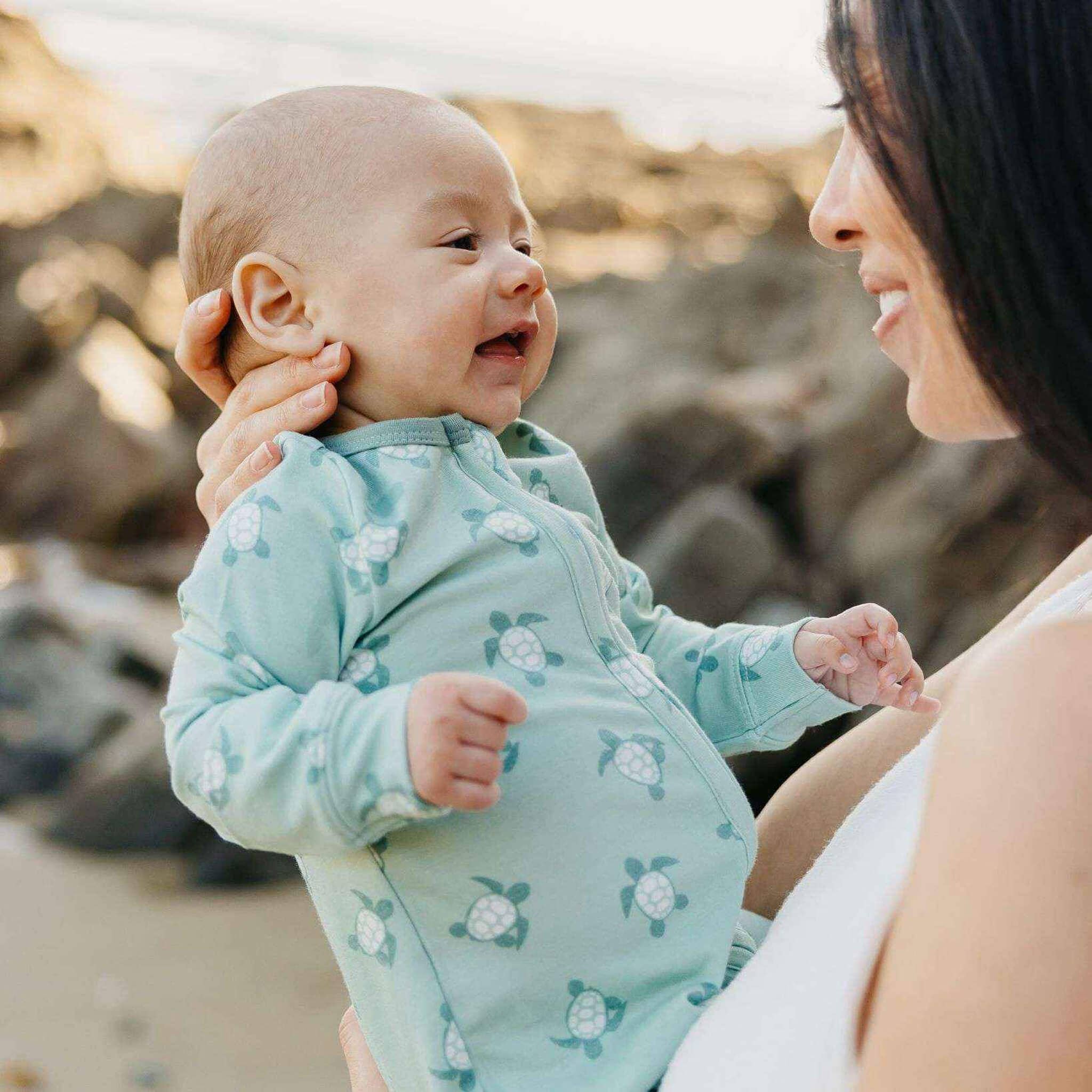 Copper Pearl Zip-Up Footie Pajama - Wade