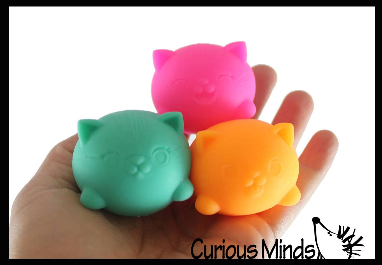 NeeDoh Teenie Cool Cat Groovy Soft Doh Filled Stretch Ball