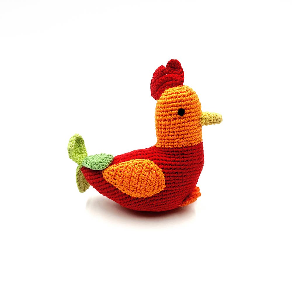 Pebble - Plush Farm Animal - Red Rooster