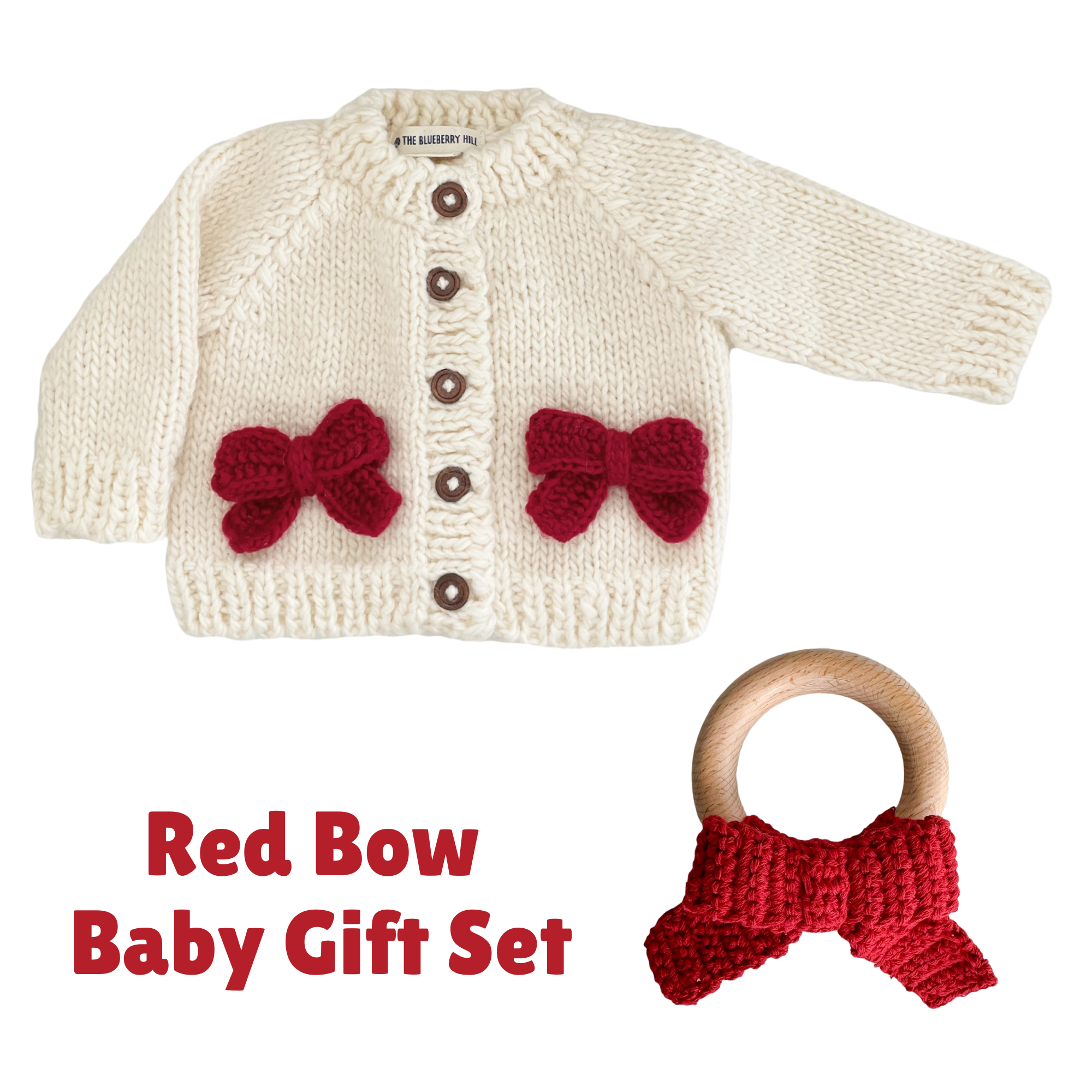 Red Bow Baby Gift Set