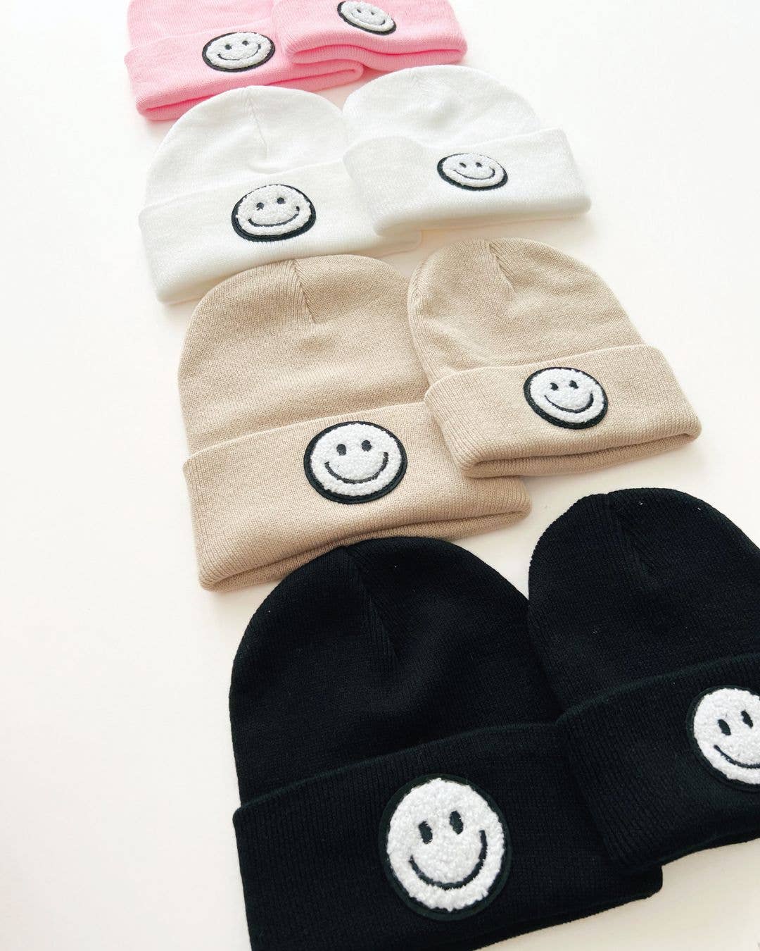 Lucky Panda Kids - Smiley Baby & Kids' Beanie | White
