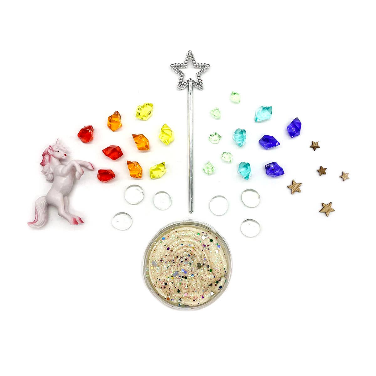 Earth Grown KidDoughs - Unicorn Rainbow (Vanilla Buttercream) Sensory Dough Play Kit
