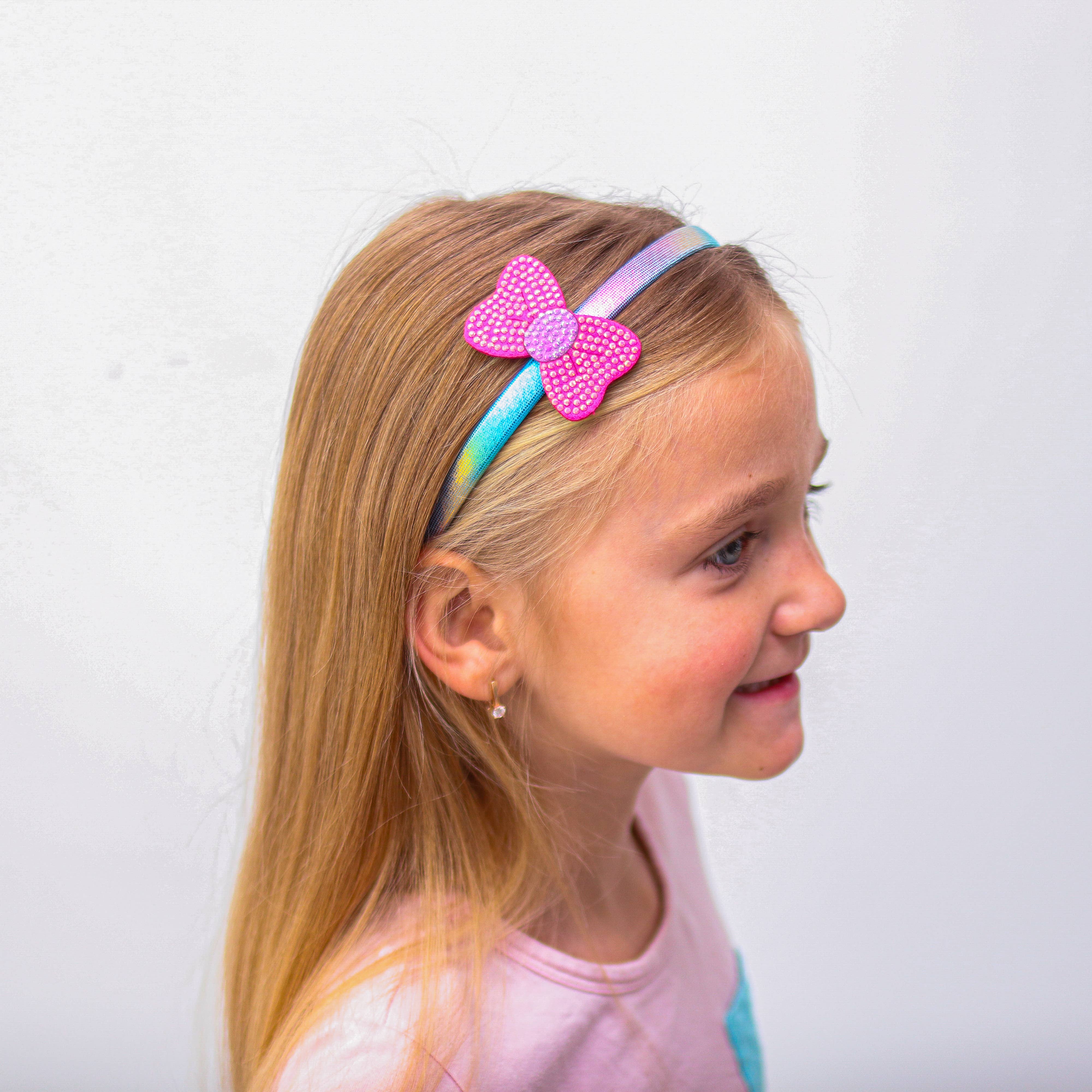 Interchangeable Rhinestone Charm Headband and Hair Clips