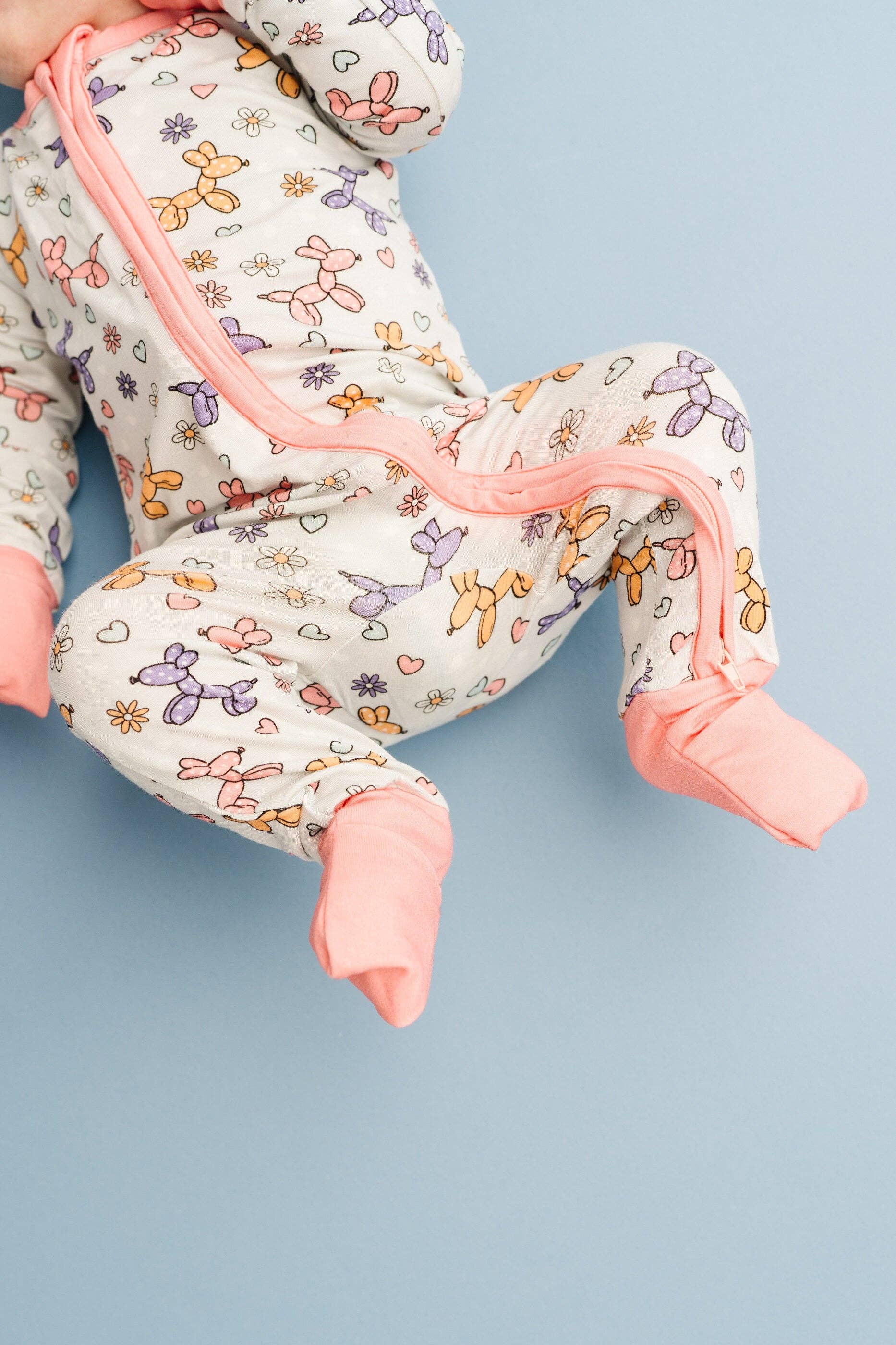 Little One Shop Bamboo Convertible Romper - Balloon Besties