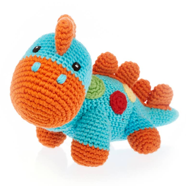 Pebble - Stegosaurus Plush Dino - Turquoise