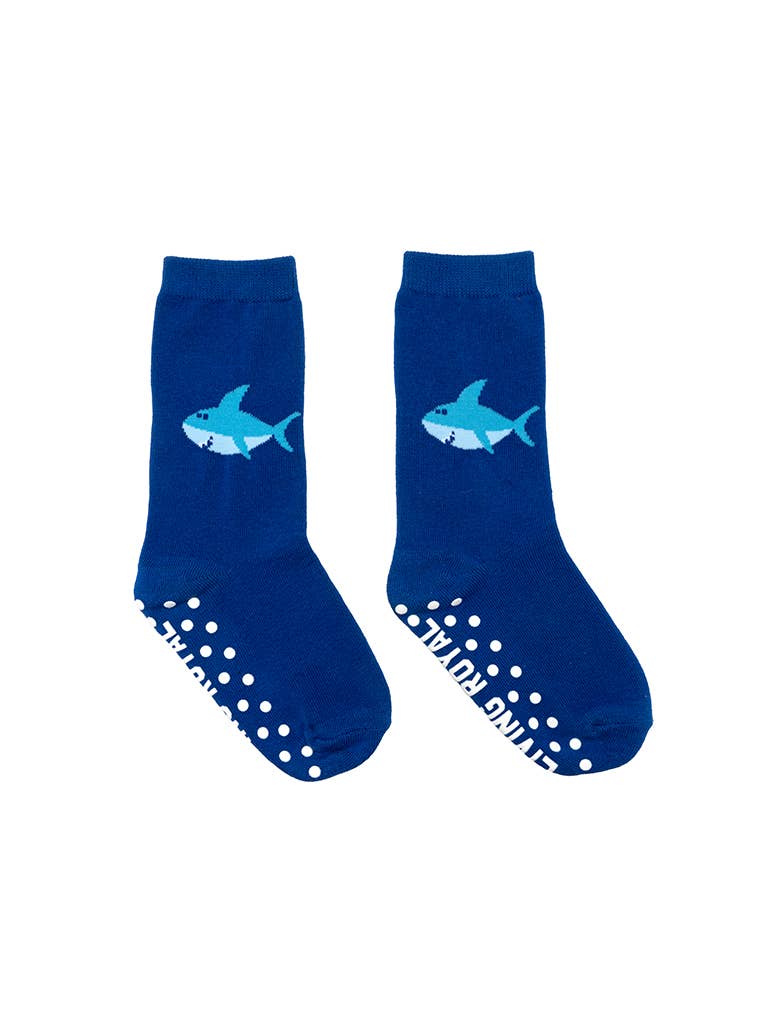 Living Royal 3D Packaged Crew Socks - Smiley Shark