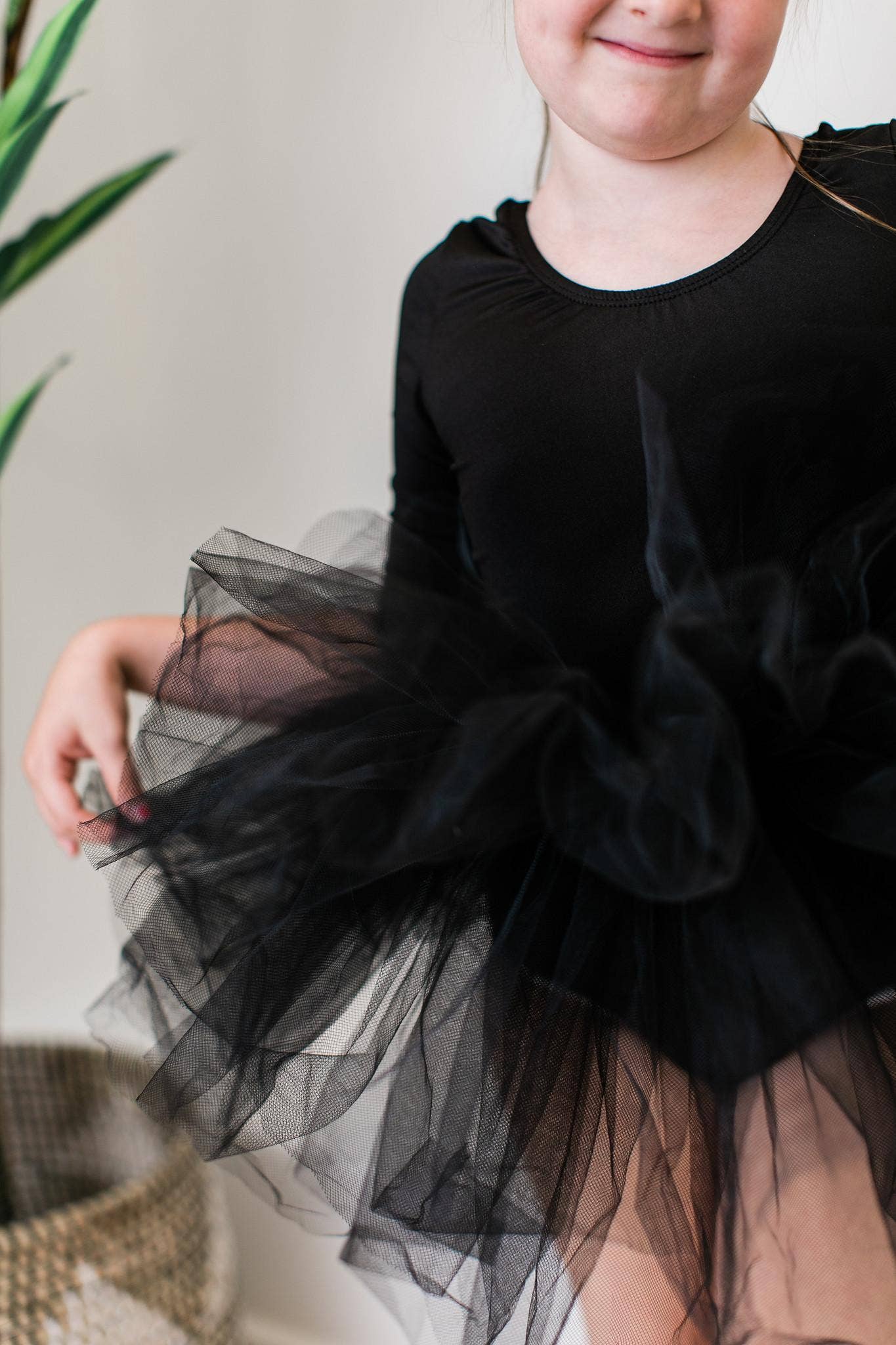 Mila & Rose - Black 3/4 Tutu Leotard