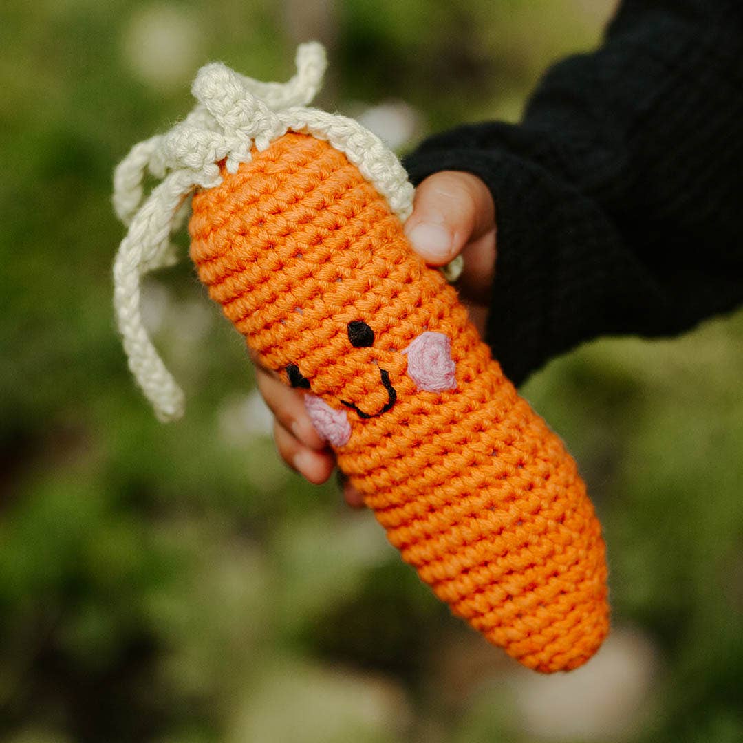 Pebble - Pretend Play Food Rattle - Carrot