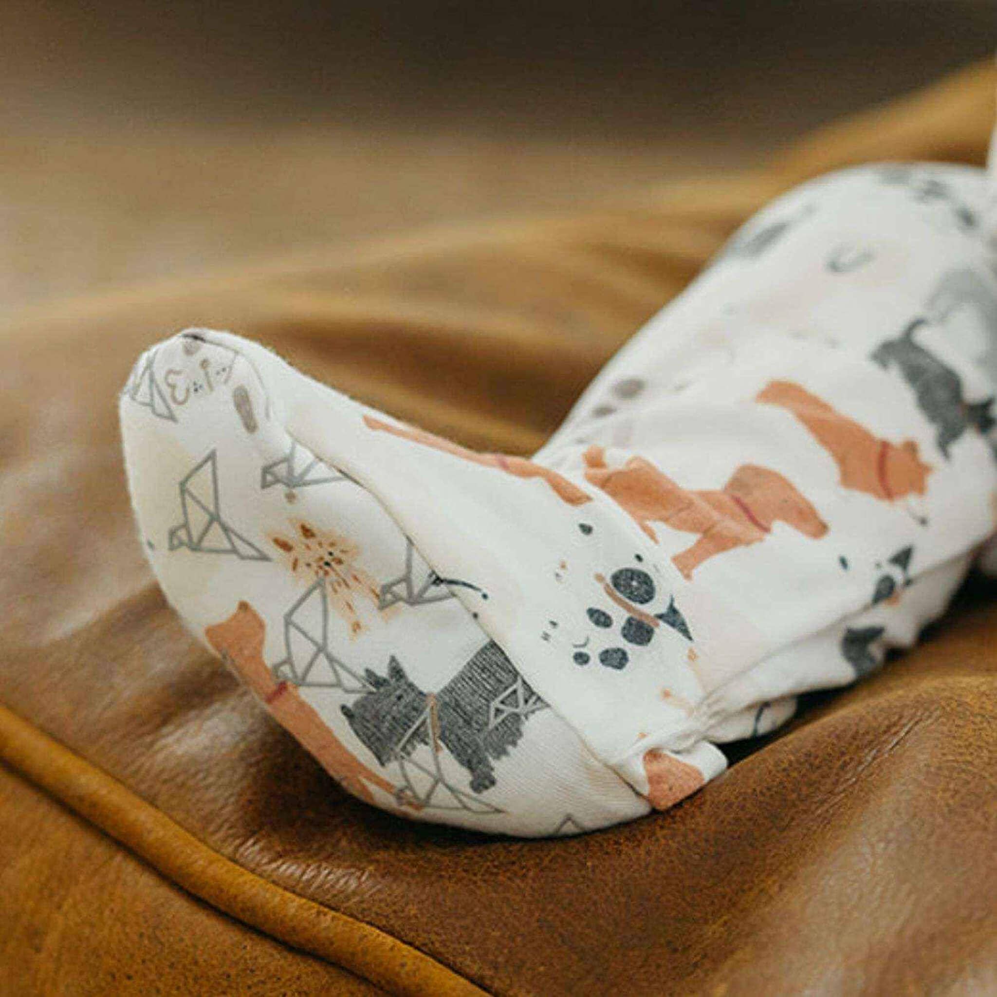 Copper Pearl Zip-Up Footie Pajama - Rufus