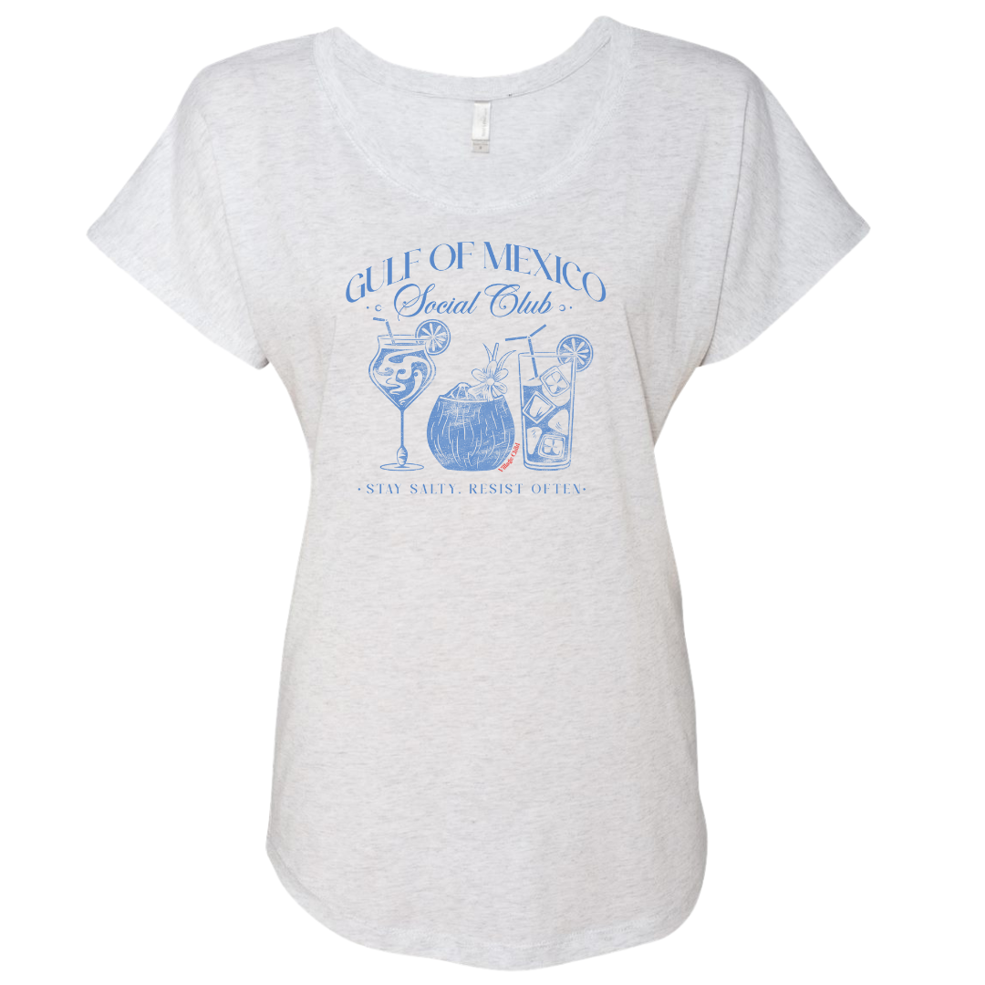 Village Child Hand Pressed ADULT Graphic Dolman Tee - Gulf Of Mexico Social Club