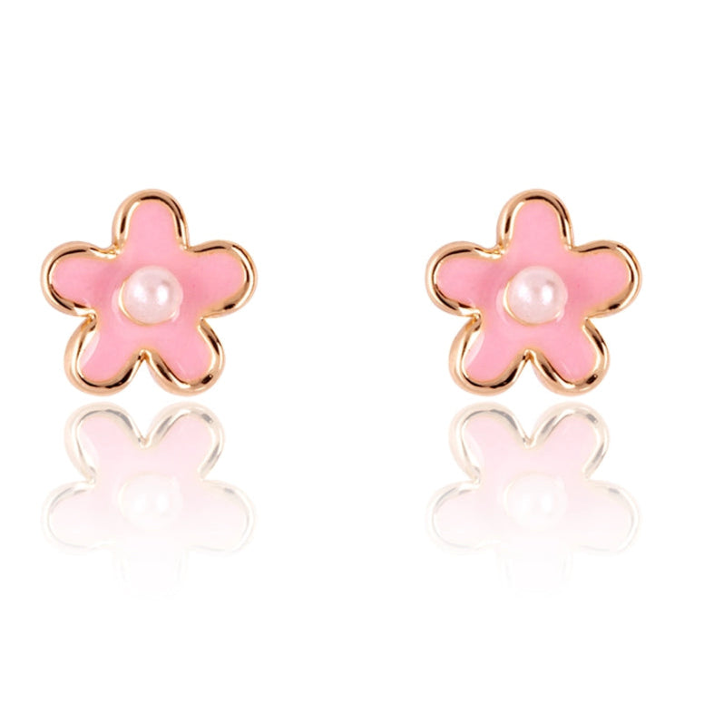 Girl Nation Earrings - Pink Flower