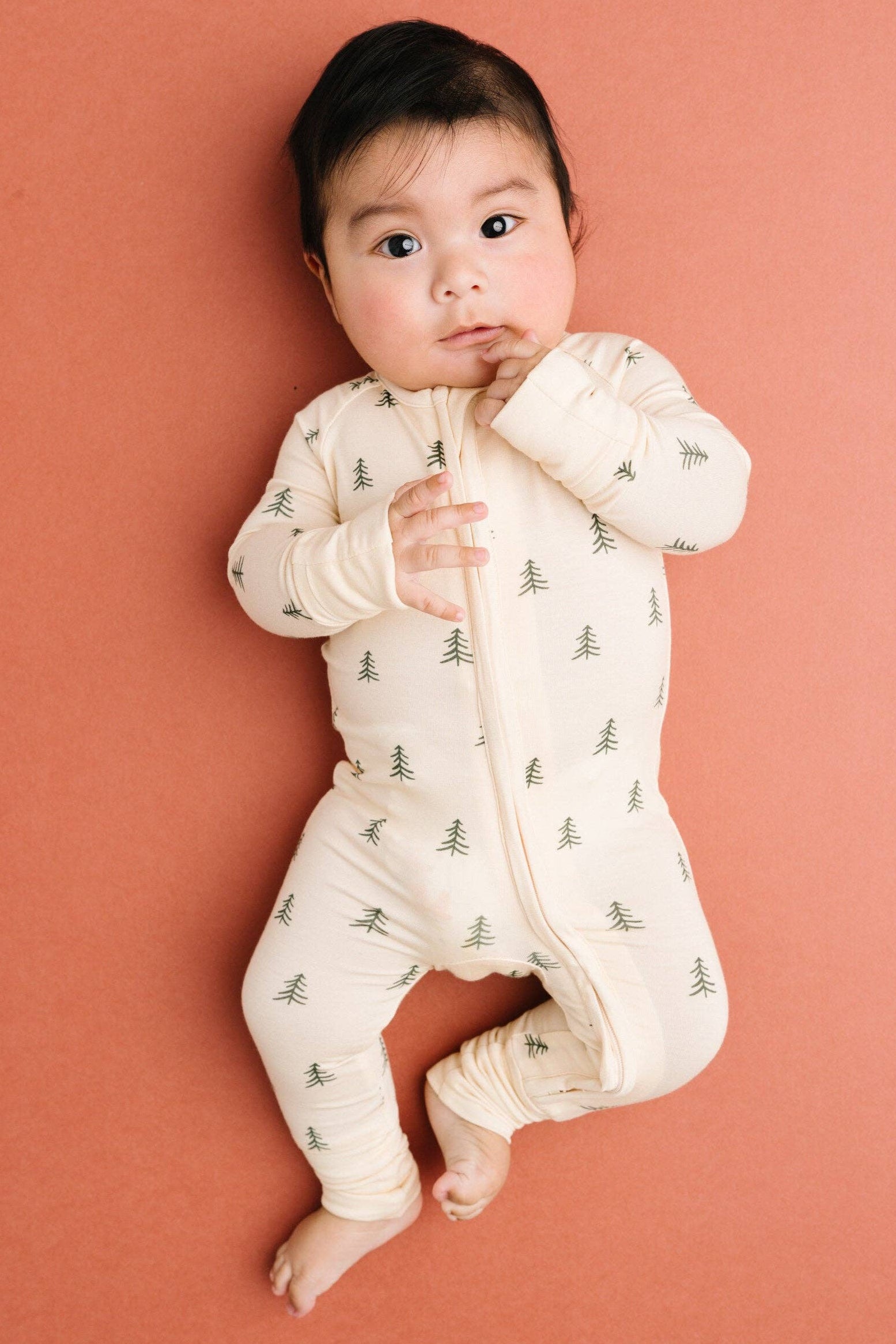 Little One Shop Bamboo Convertible Romper - Pine Forest