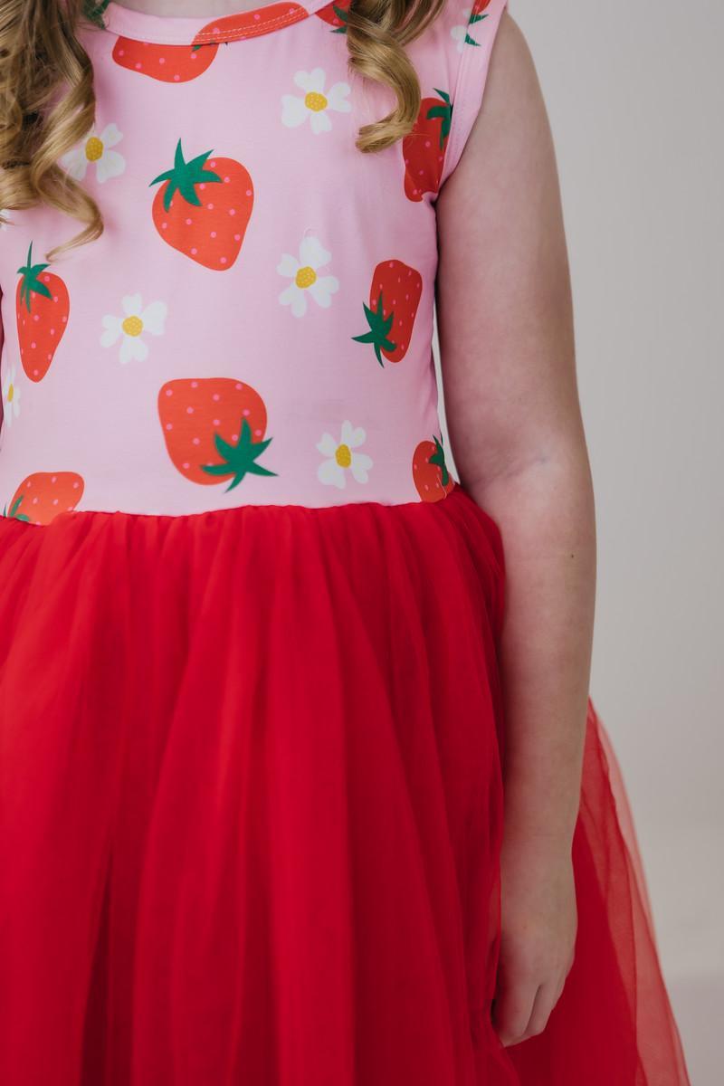 Mila & Rose Tank Tutu Dress - Strawberry Sunshine