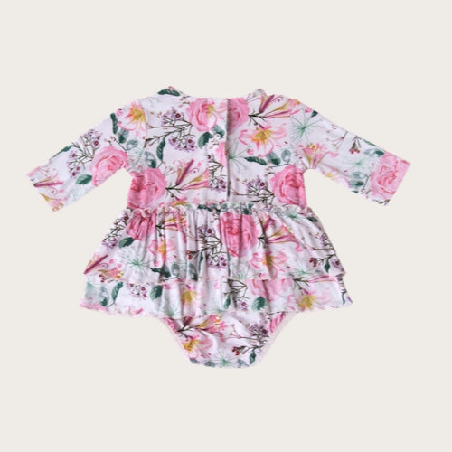 Charming Mary Skirted Bodysuit - Harlow Carr Rose (Final Sale)