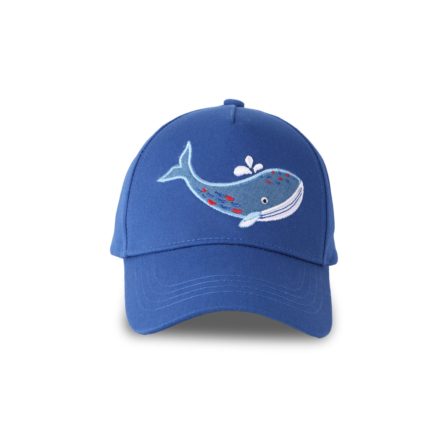 FlapJackKids UPF50+ Ball Cap - Blue Whale