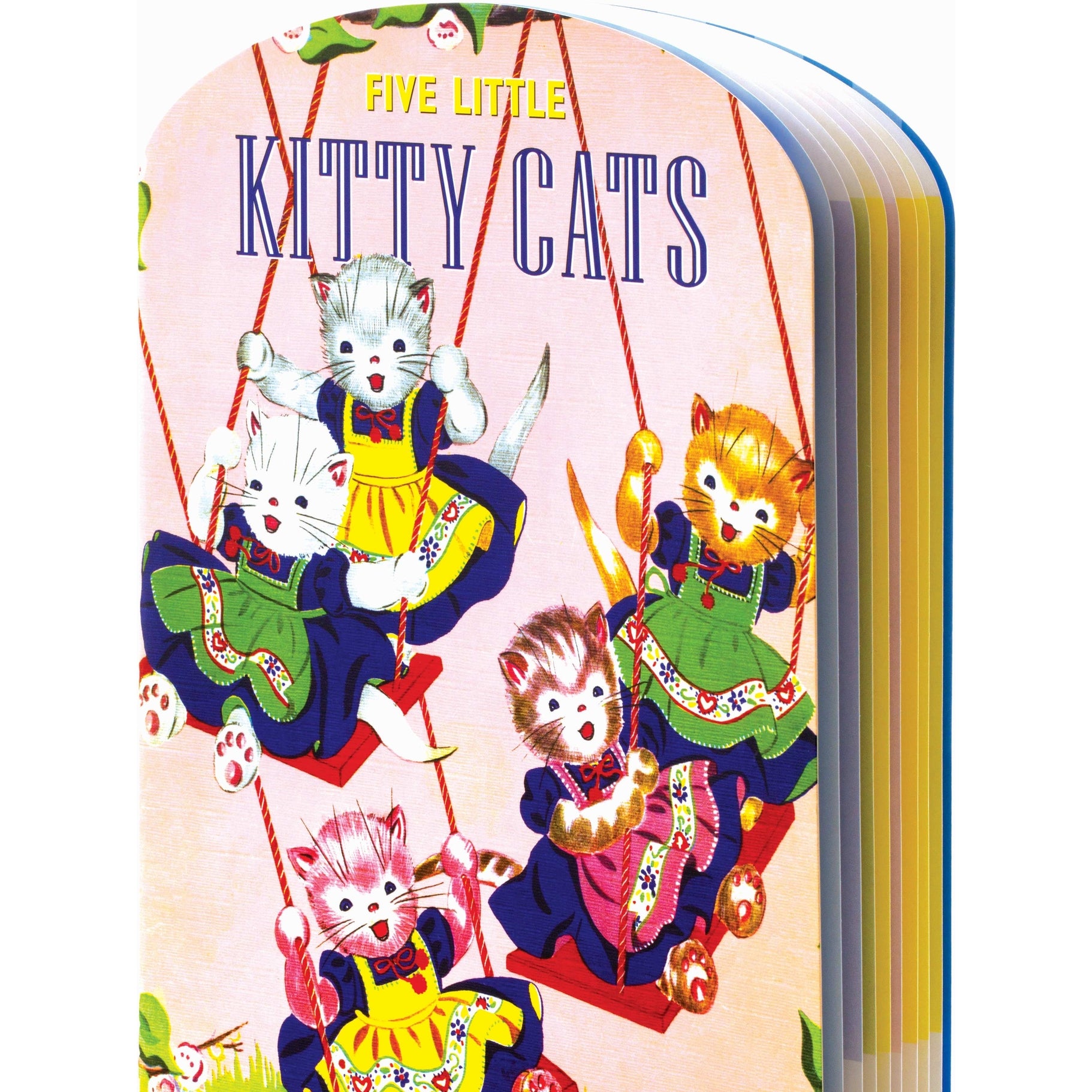 Five Little Kitty Cats Vintage Picture Book