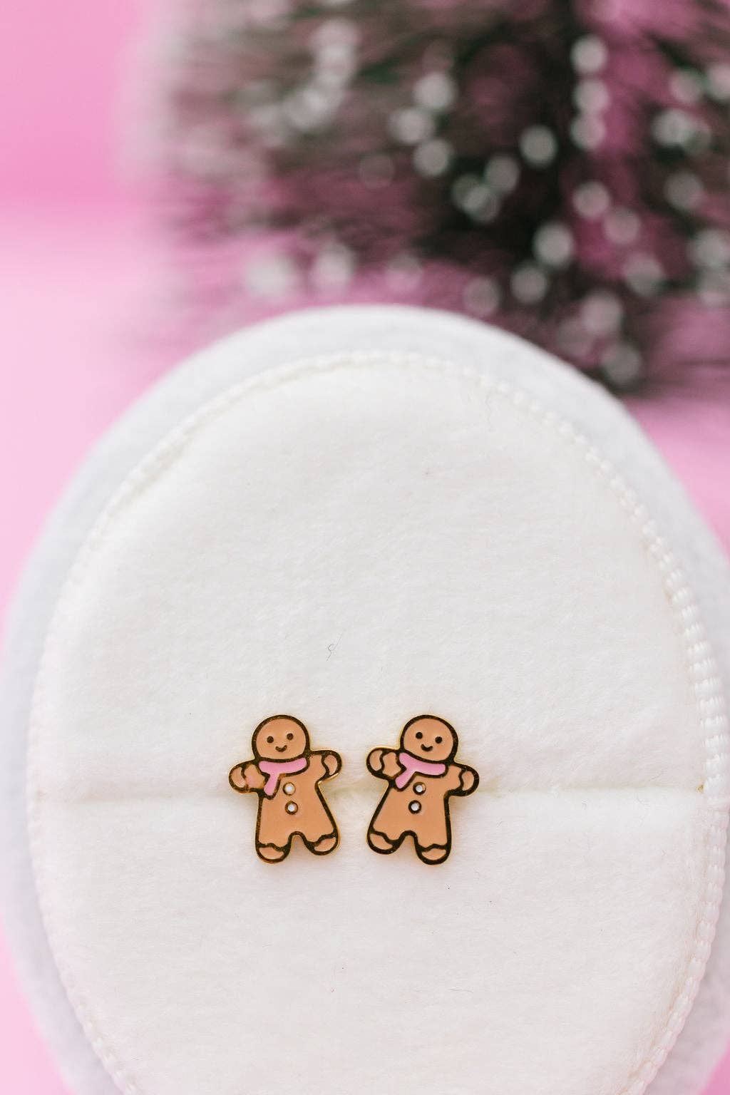 Desert Peach - Gingerbread Stud Earrings