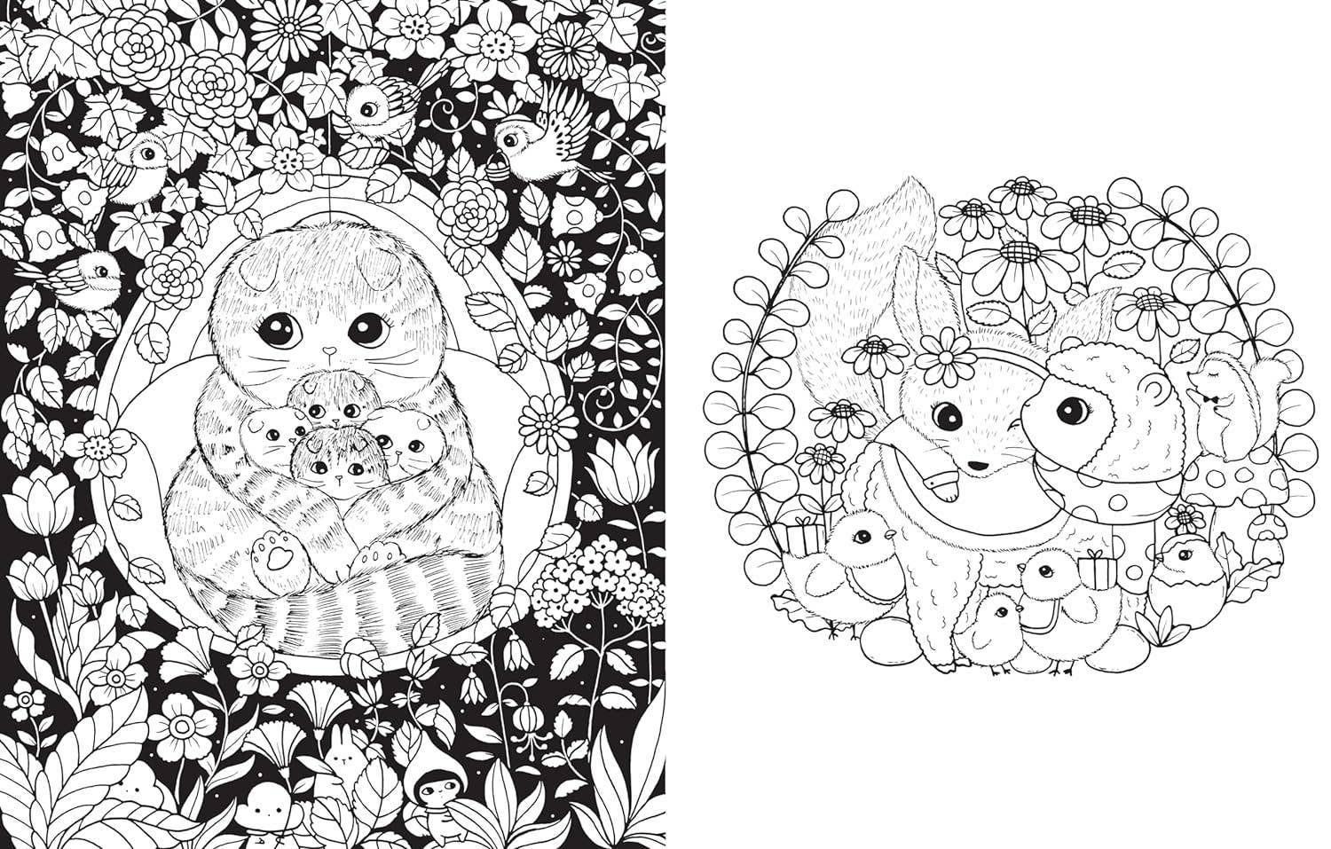 A Million Baby Animals Coloring Book