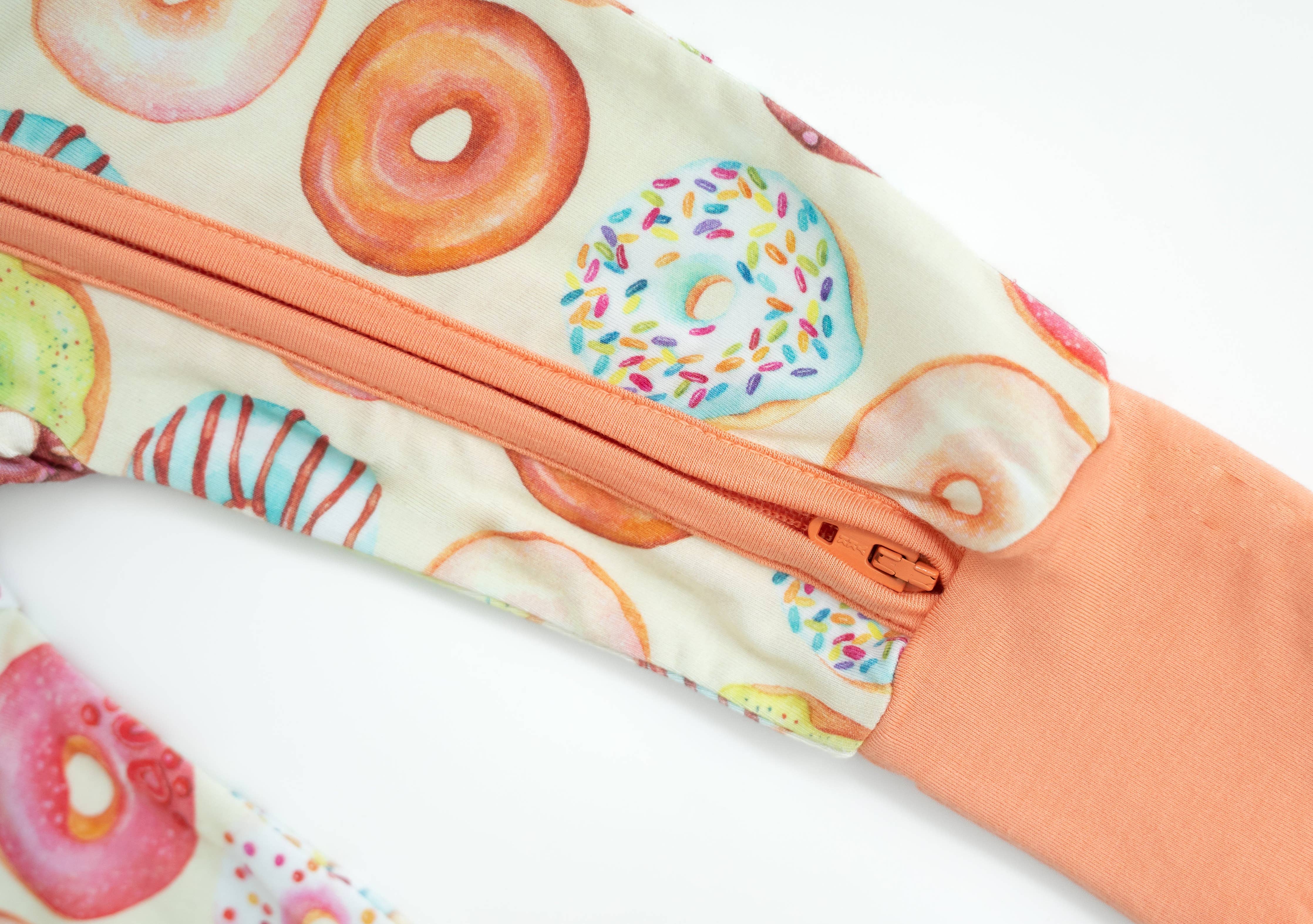 Hugga Babies Bamboo Convertible Romper - Donut Mind If I Do