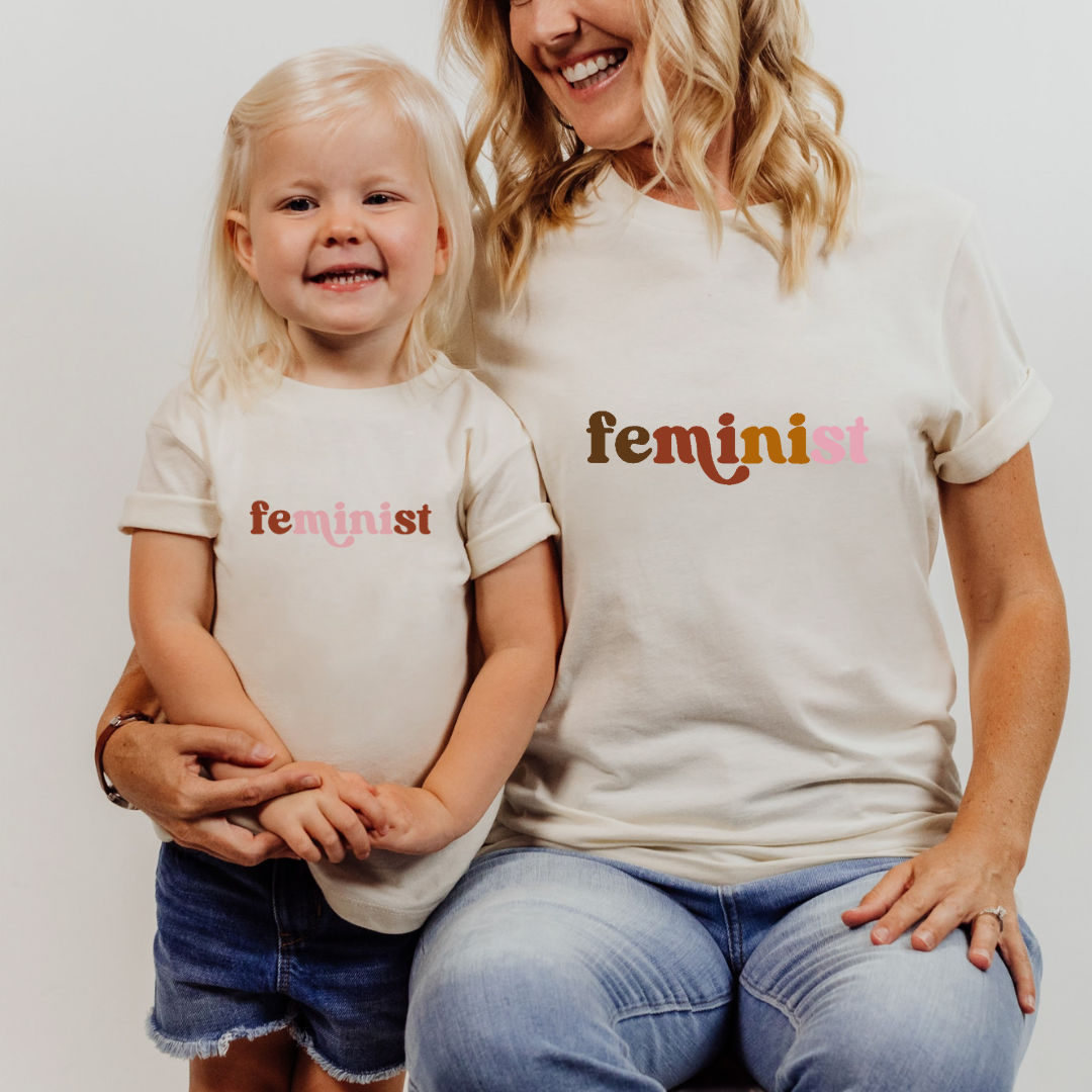 Village Child Hand Pressed Graphic Tee - Feminist Mini