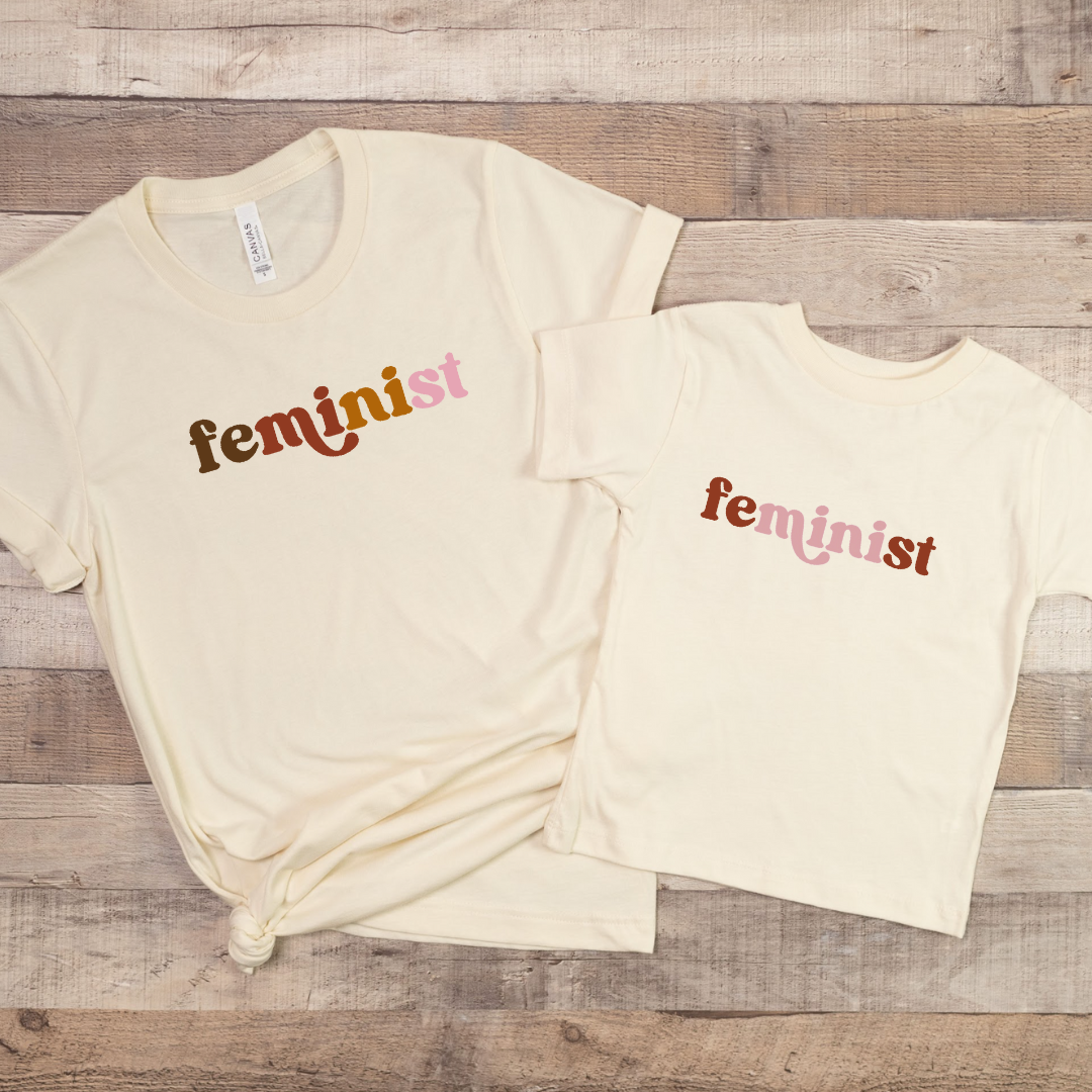 Village Child Hand Pressed Graphic Tee - Feminist Mini