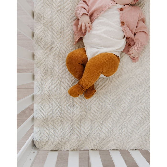 Little Stocking Co. Cable Knit Tights - Mustard (Final Sale)