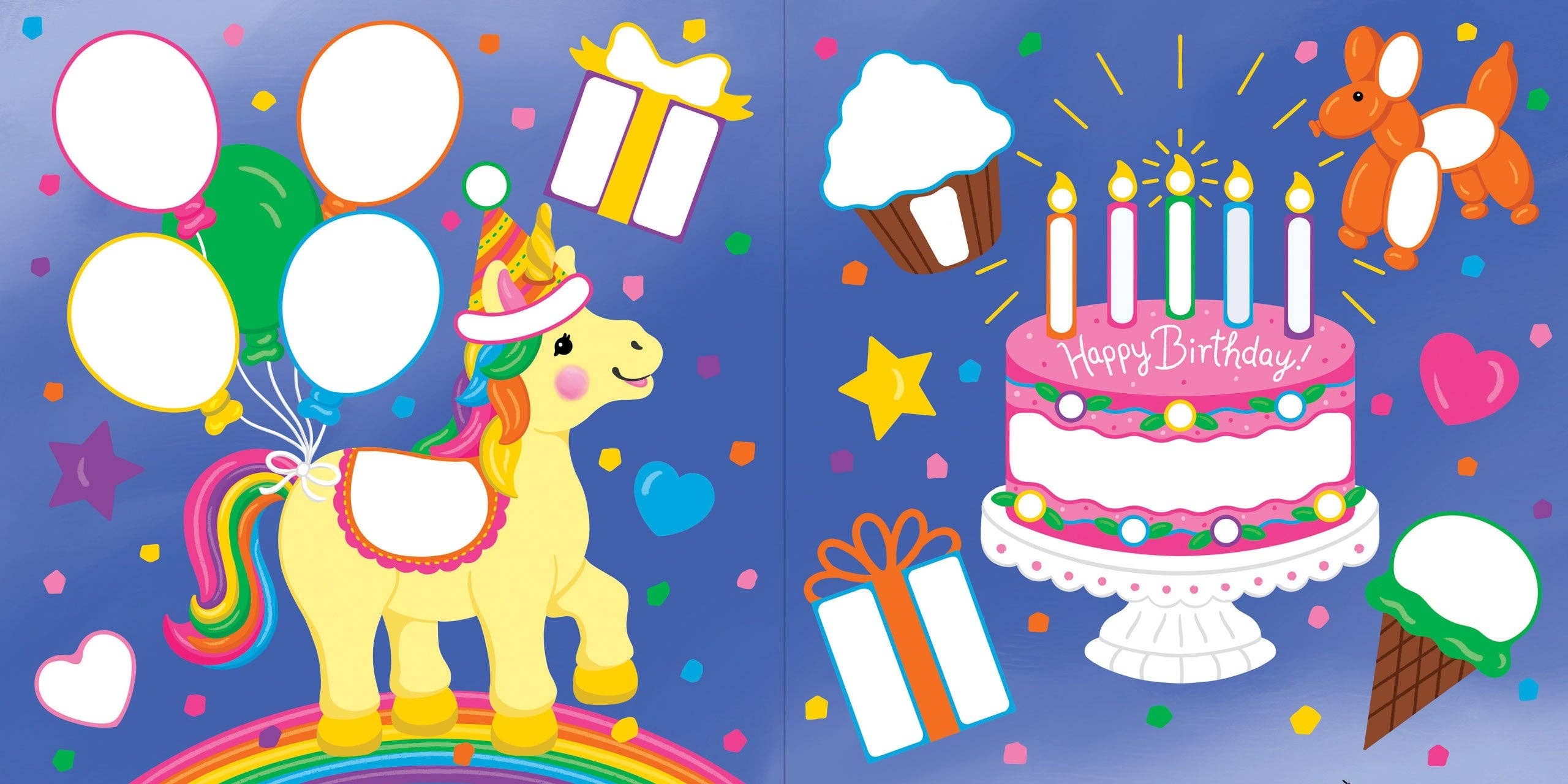Color-By-Dots Sticker Book - Unicorns