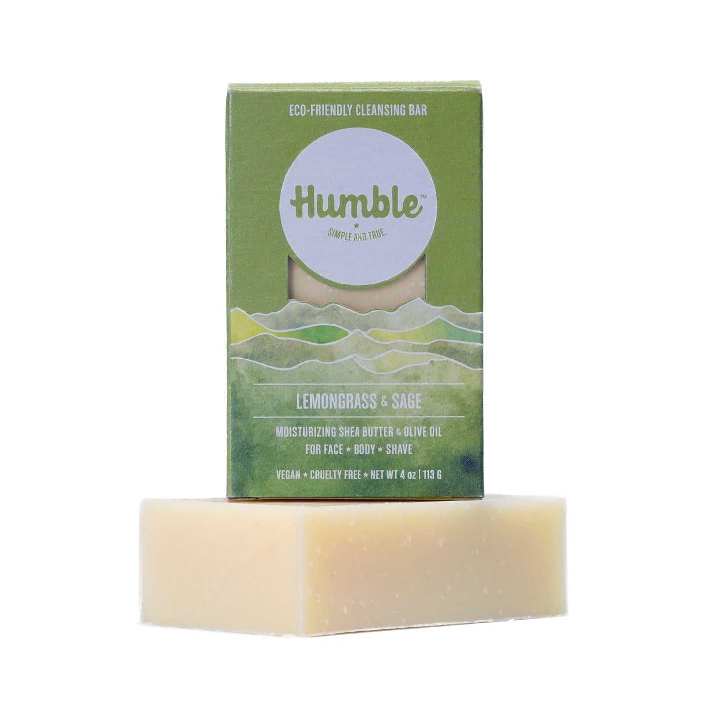 Humble Eco Friendly Cleansing Bar - Lemongrass & Sage