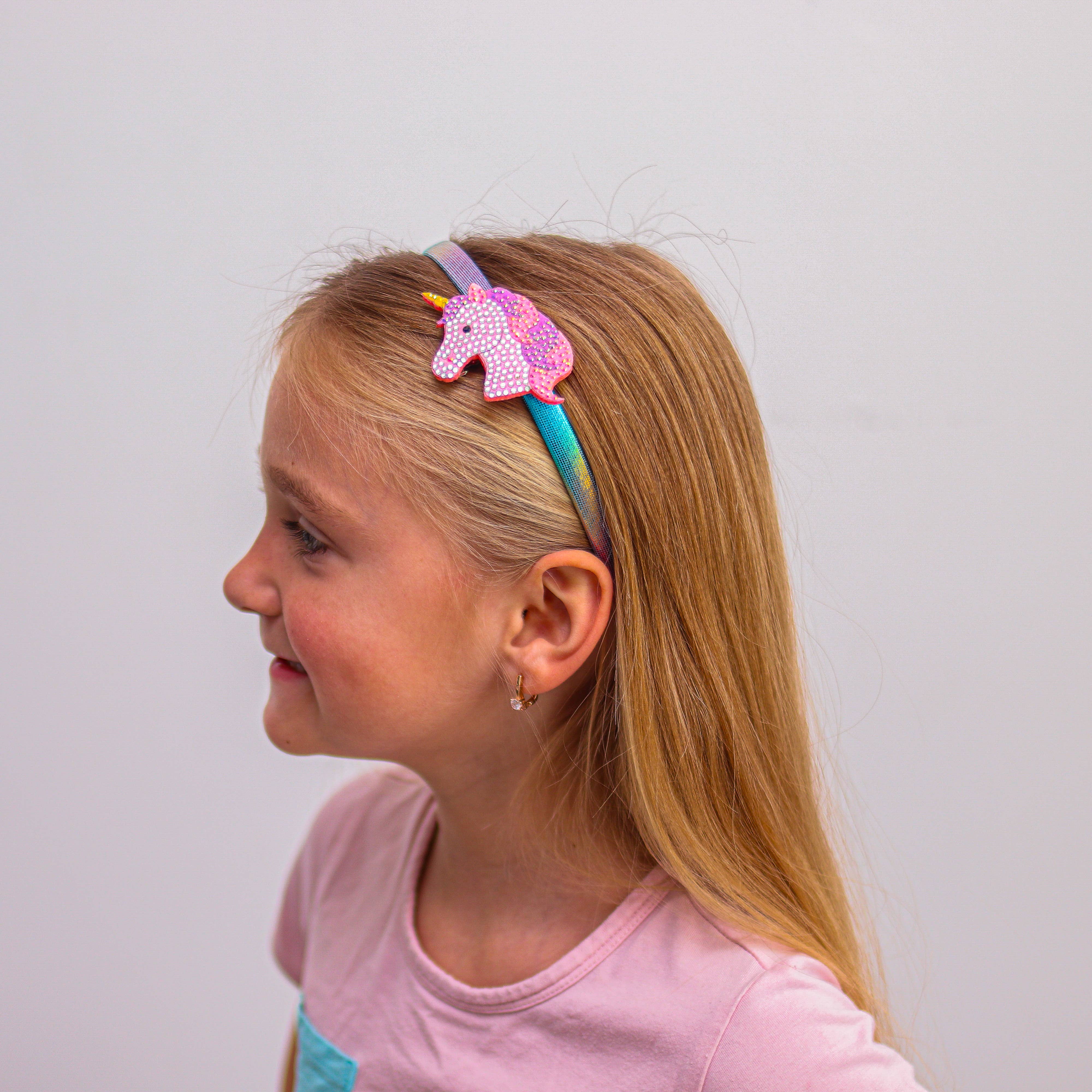 Interchangeable Rhinestone Charm Headband and Hair Clips