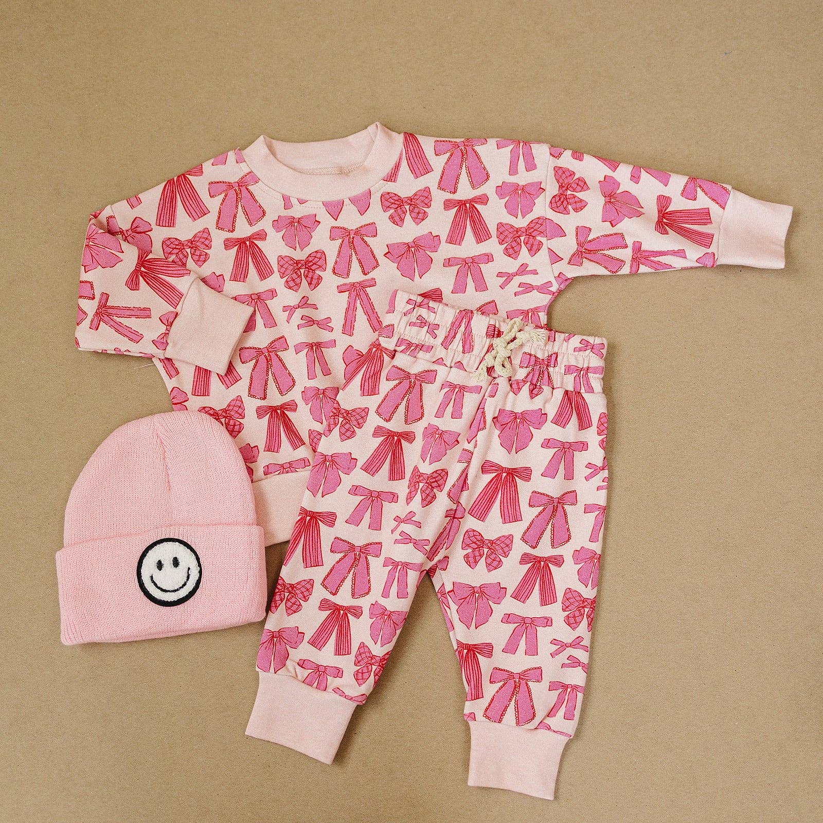 Lucky Panda Kids Jogger Set - Whimsy Bows