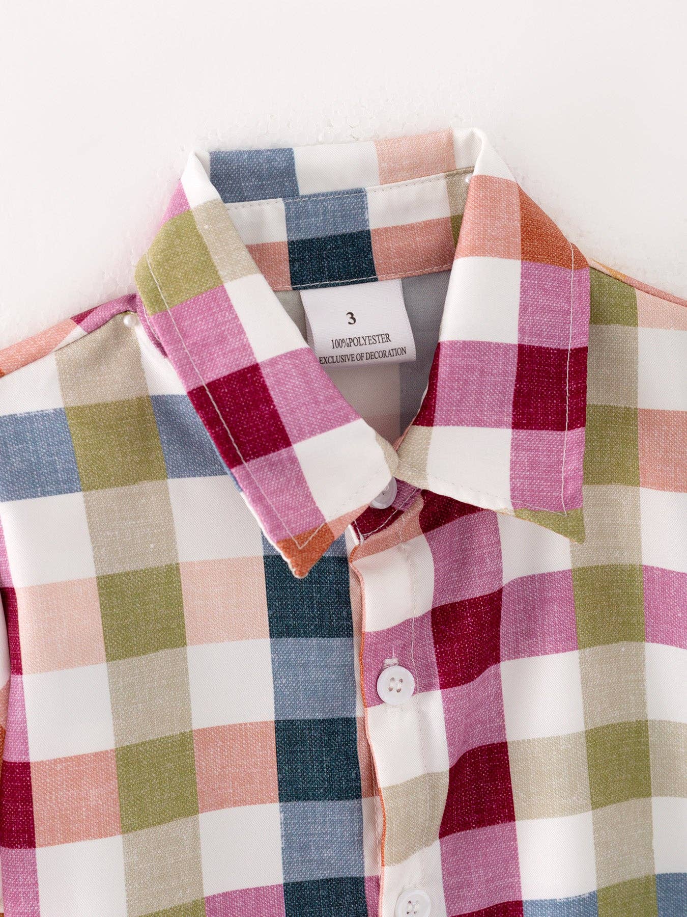 Fall Plaid Collared T-Shirt