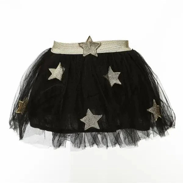 Star Patch Tutu - Black & Gold