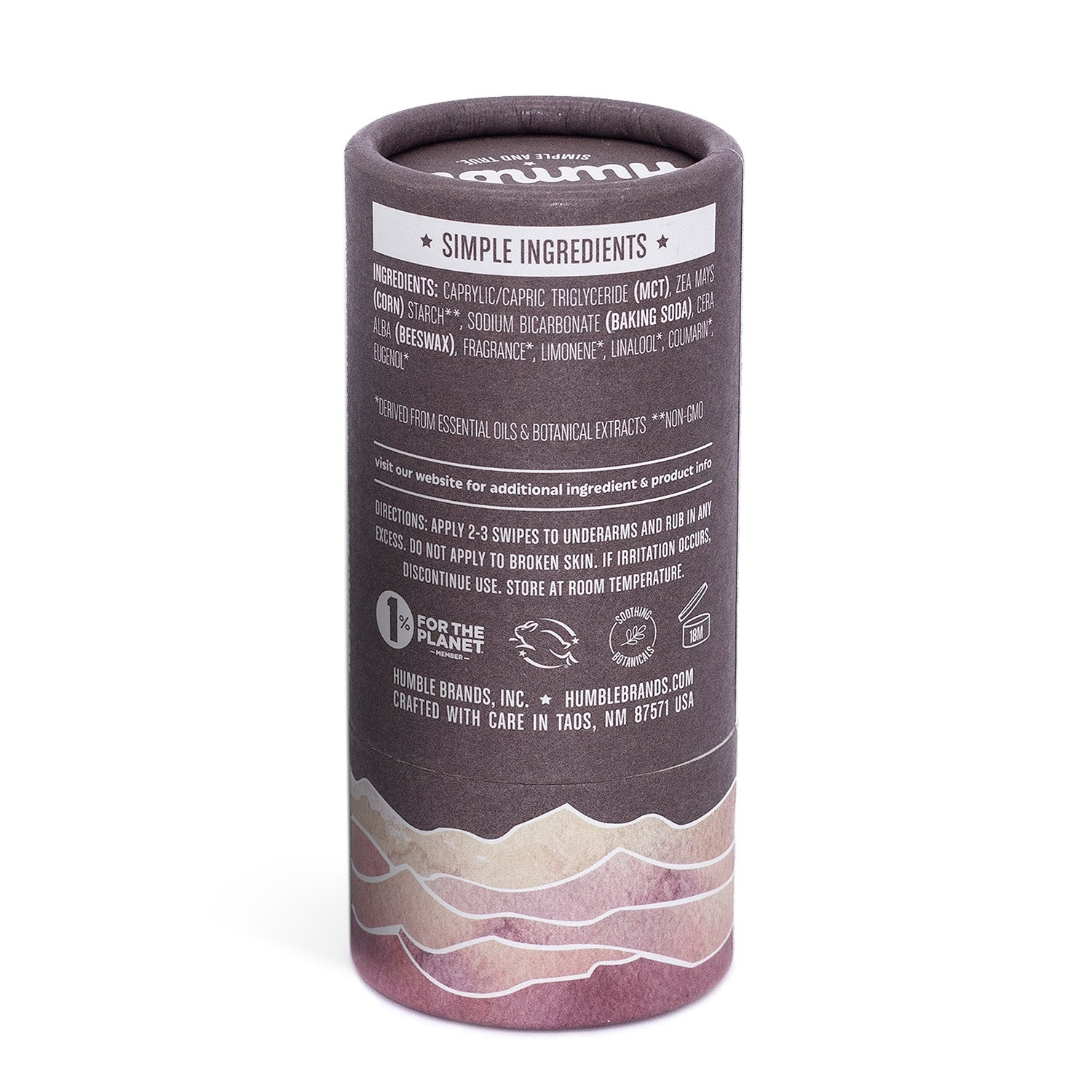 Humble Aluminum Free Deodorant - Patchouli & Copal