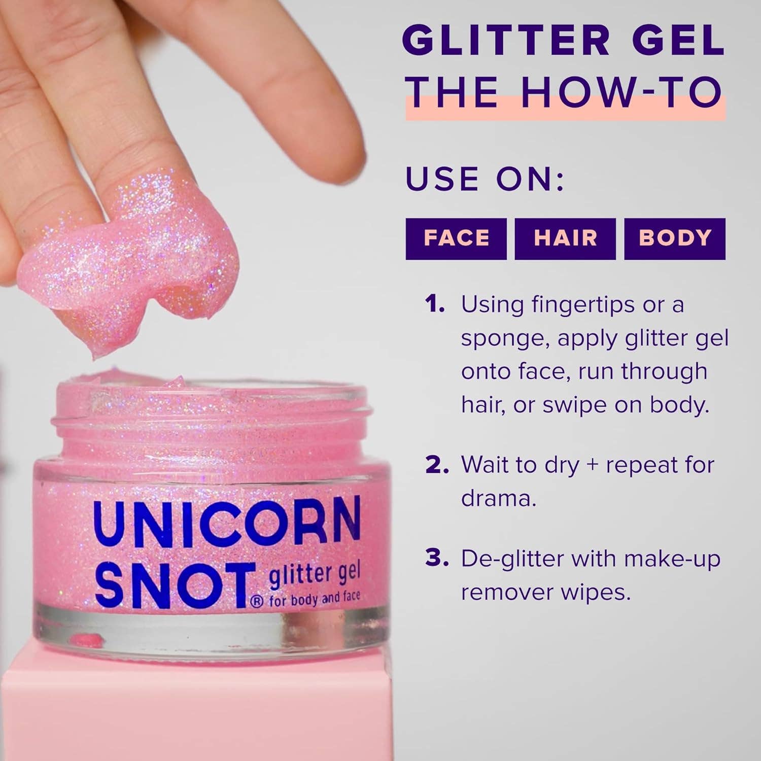 Unicorn Snot Glitter Gel - Flamingo