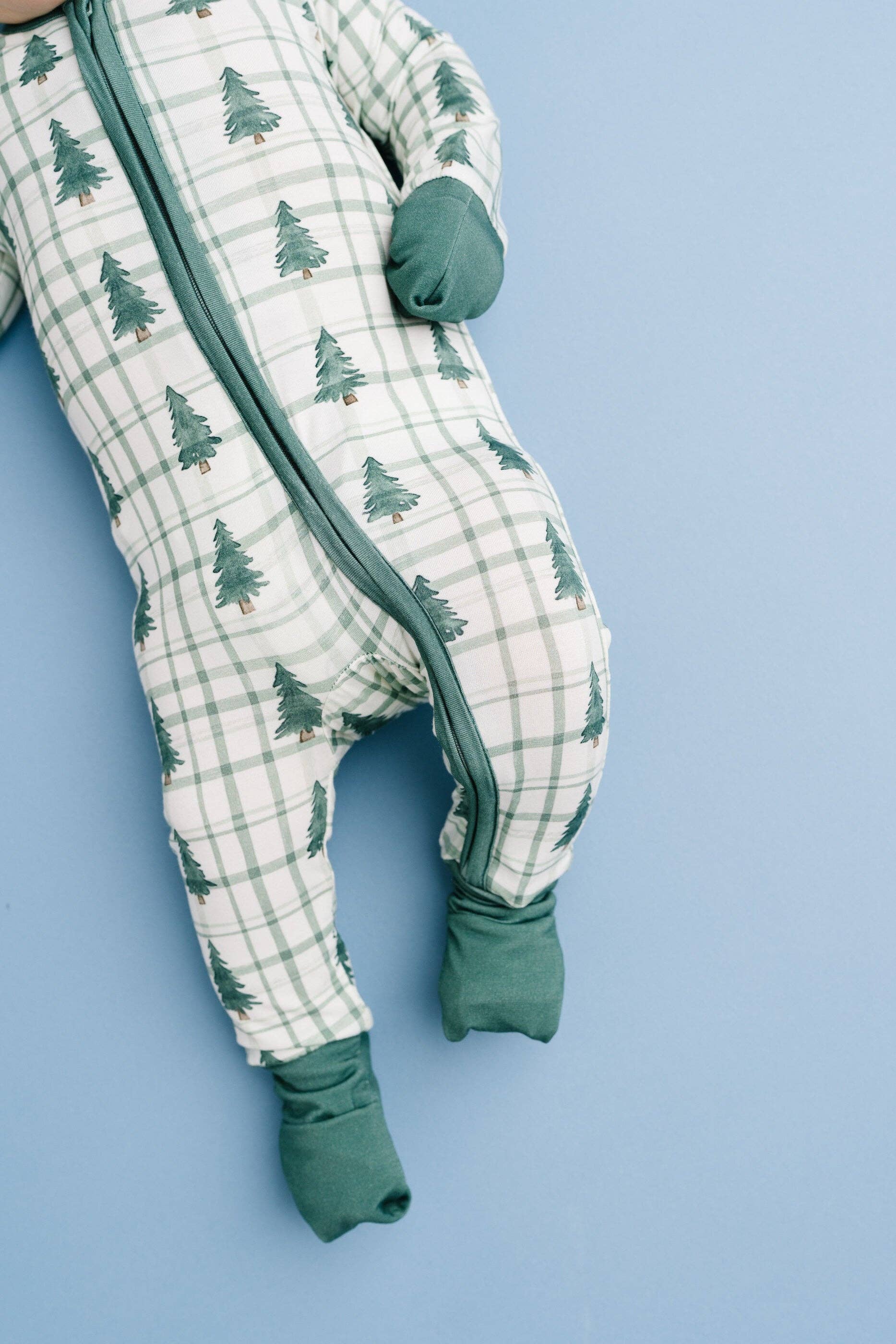 Little One Shop Bamboo Convertible Romper - Tree Farm