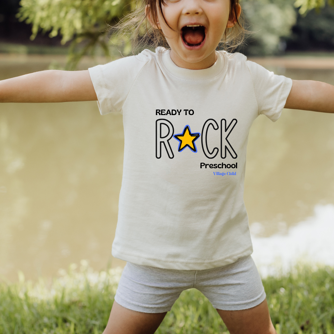 Village Child Hand Pressed Graphic Tee - Ready To Rock Preschool