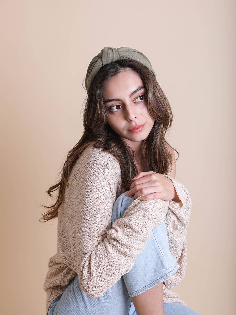 Wide Stripe Topknot Headband (Final Sale)