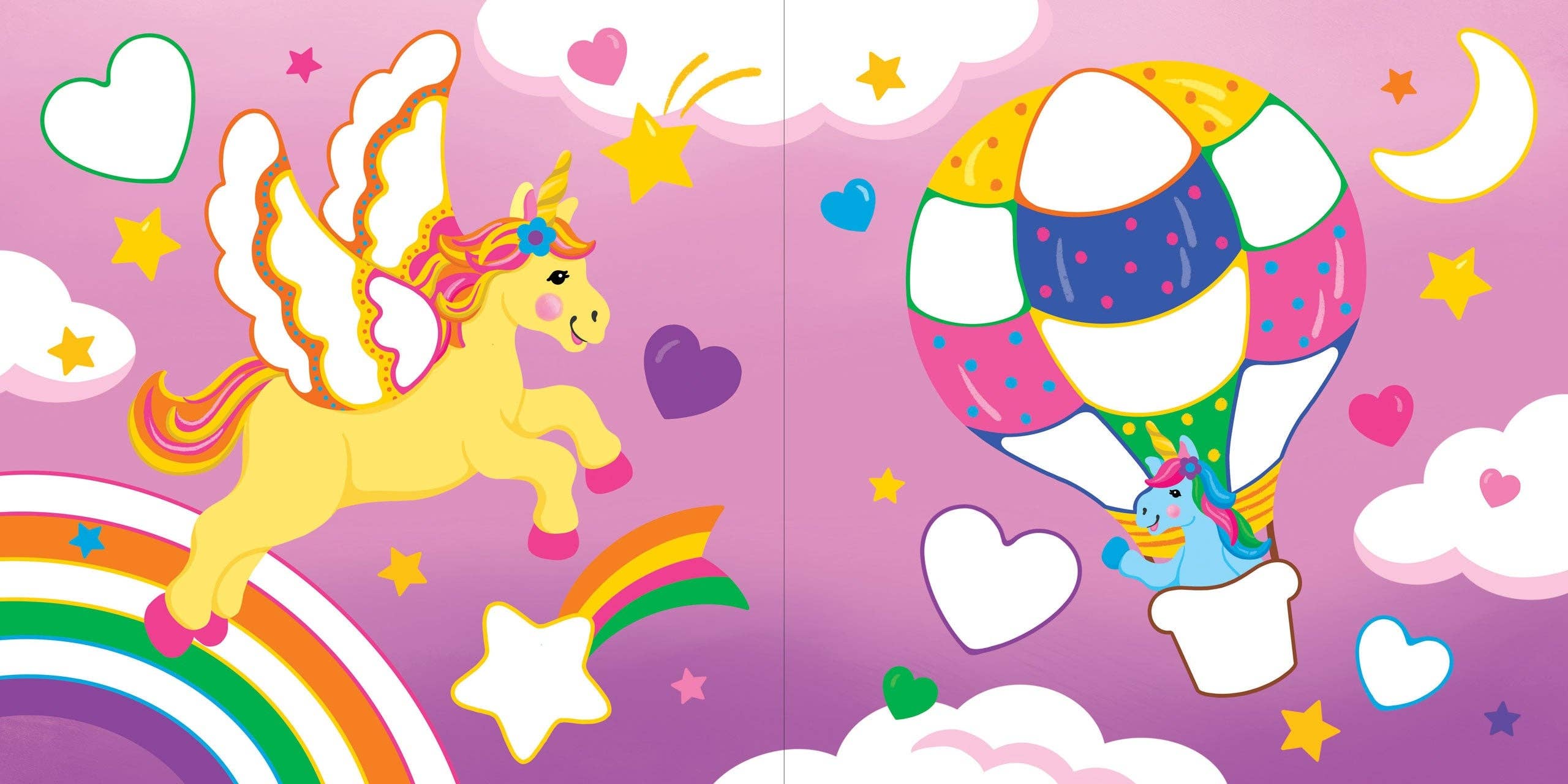 Color-By-Dots Sticker Book - Unicorns