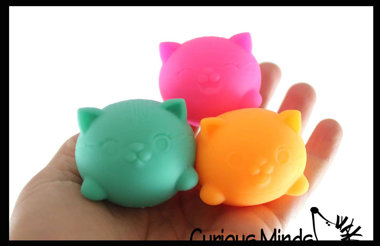 NeeDoh Teenie Cool Cat Groovy Soft Doh Filled Stretch Ball