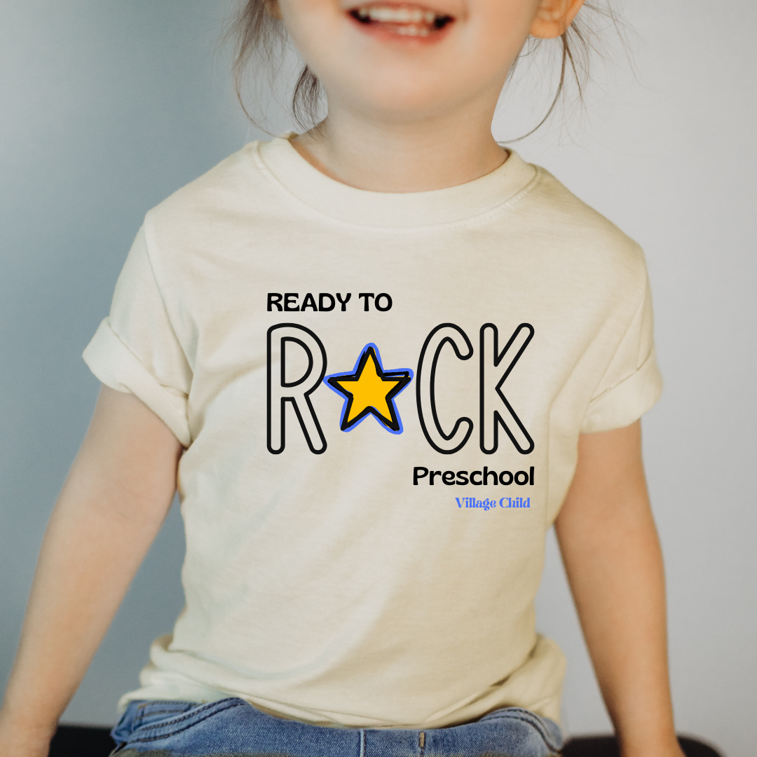 Village Child Hand Pressed Graphic Tee - Ready To Rock Preschool