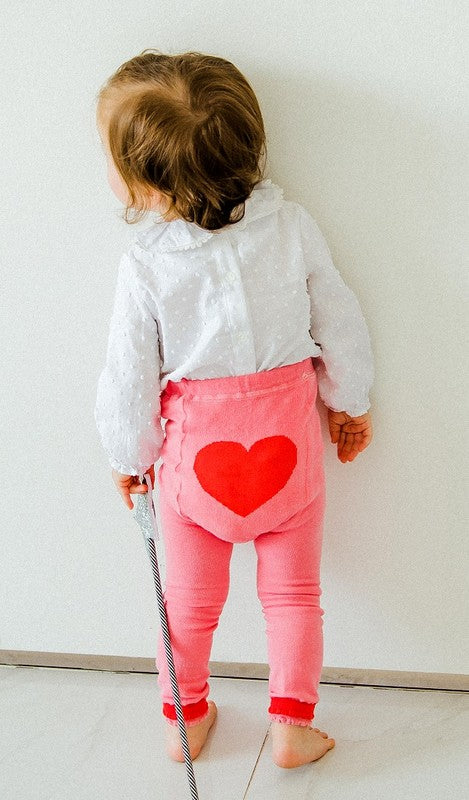 Children Heart tights pink -Kinderstrumpfhosen Heart Tights